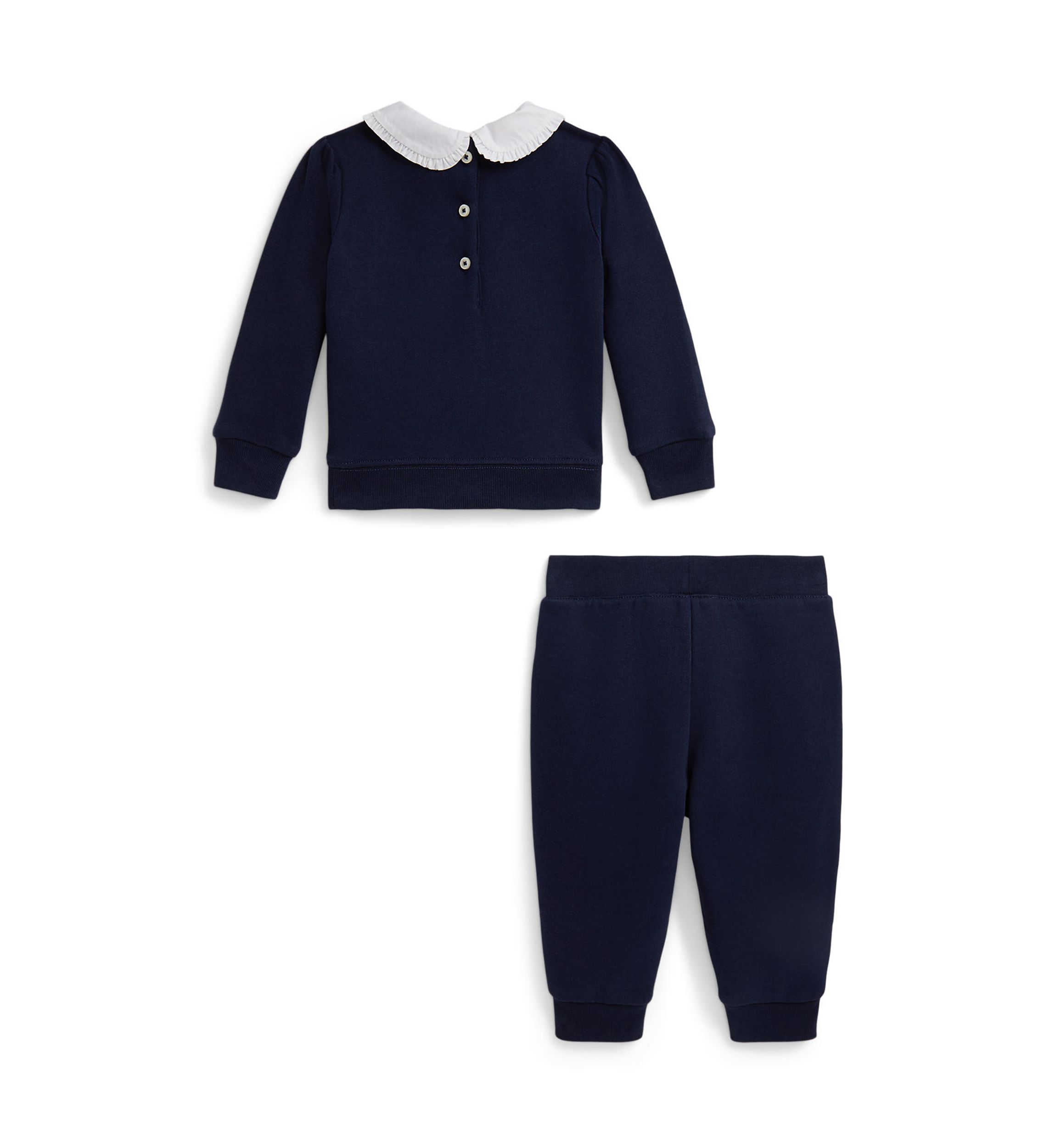 Baby Girls Argyle Logo Fleece Sweatshirt & Pants Set