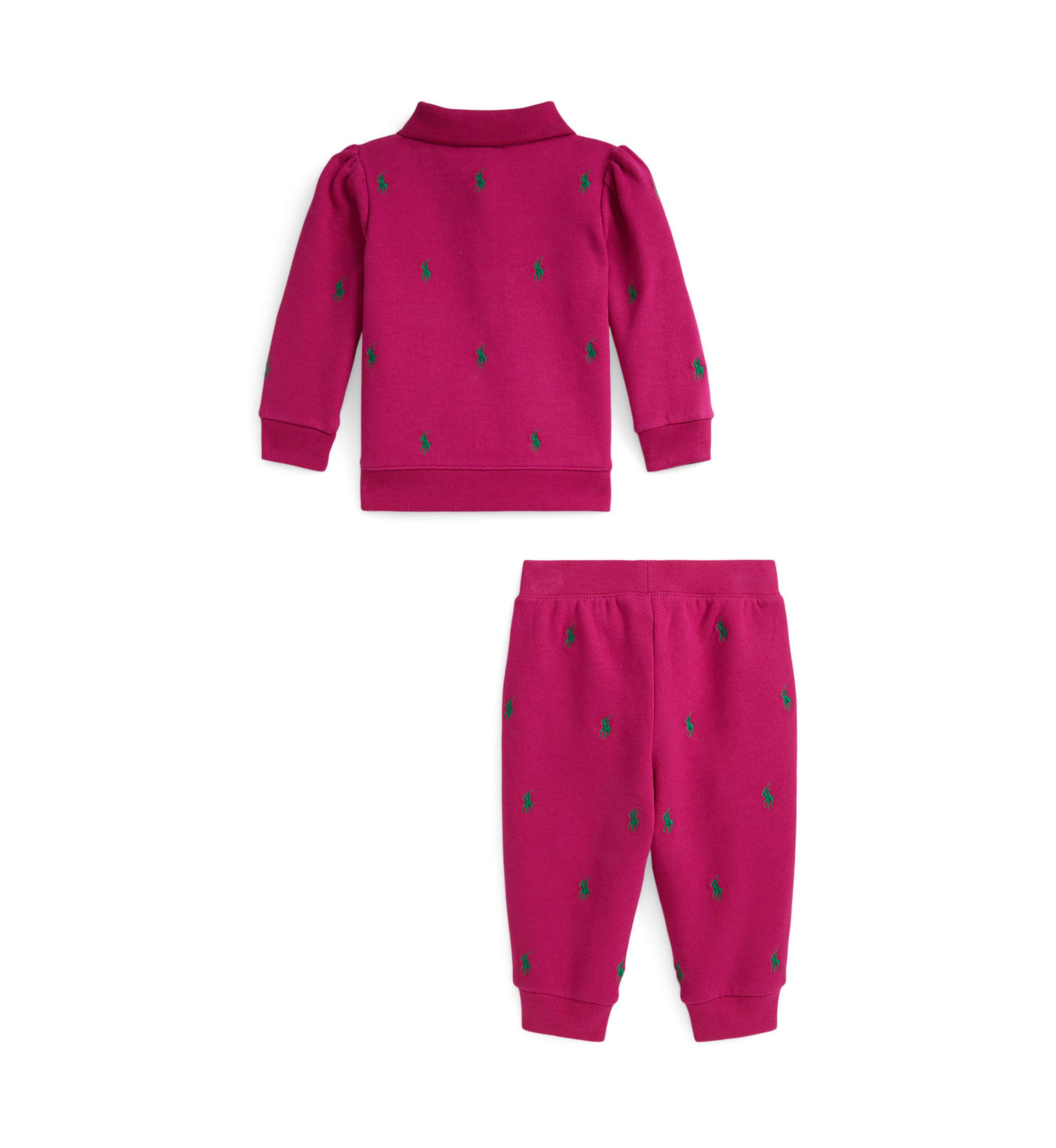 Baby Girls Polo Pony Fleece Sweatshirt & Pant Set