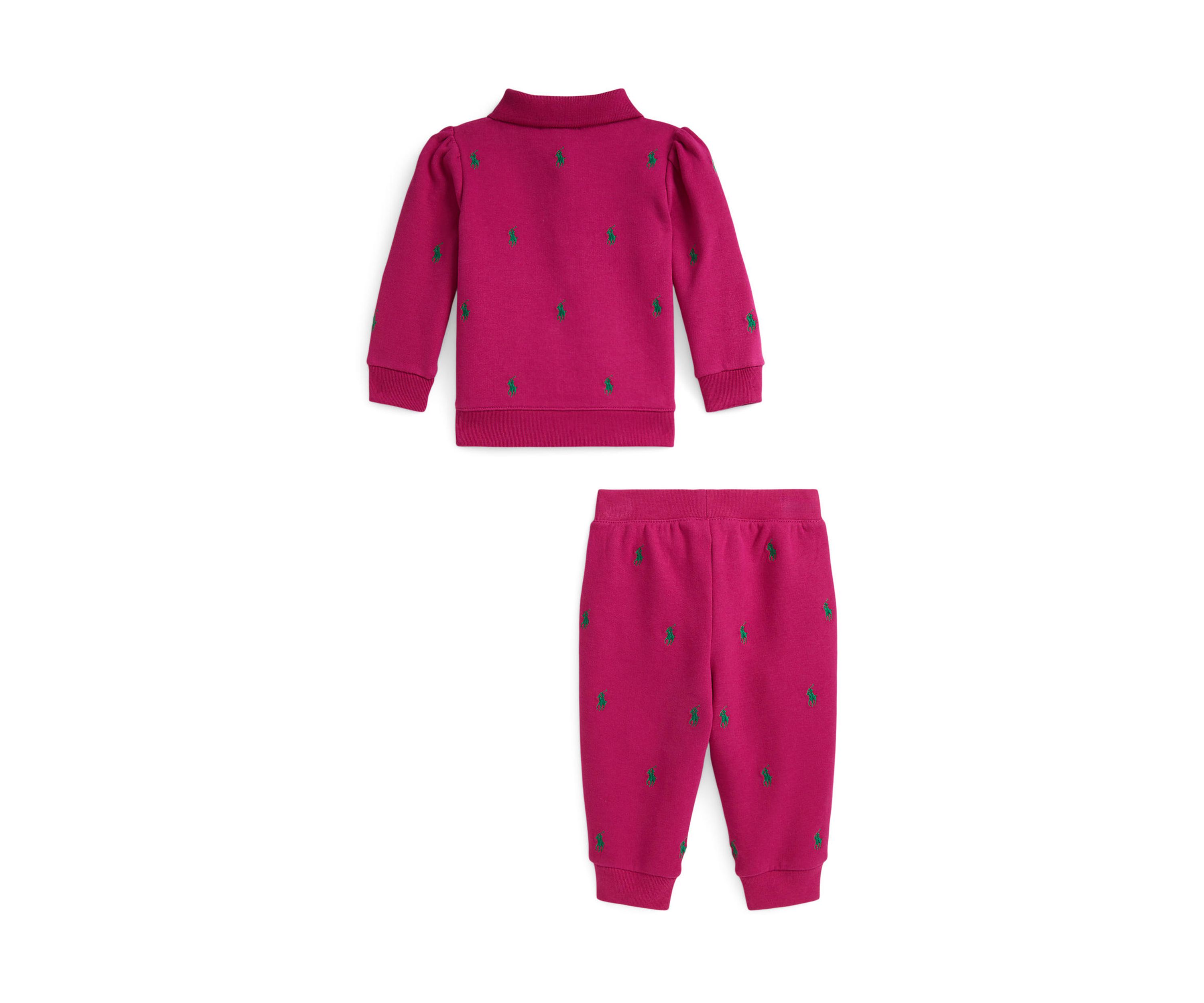 Baby Girls Polo Pony Fleece Sweatshirt & Pant Set