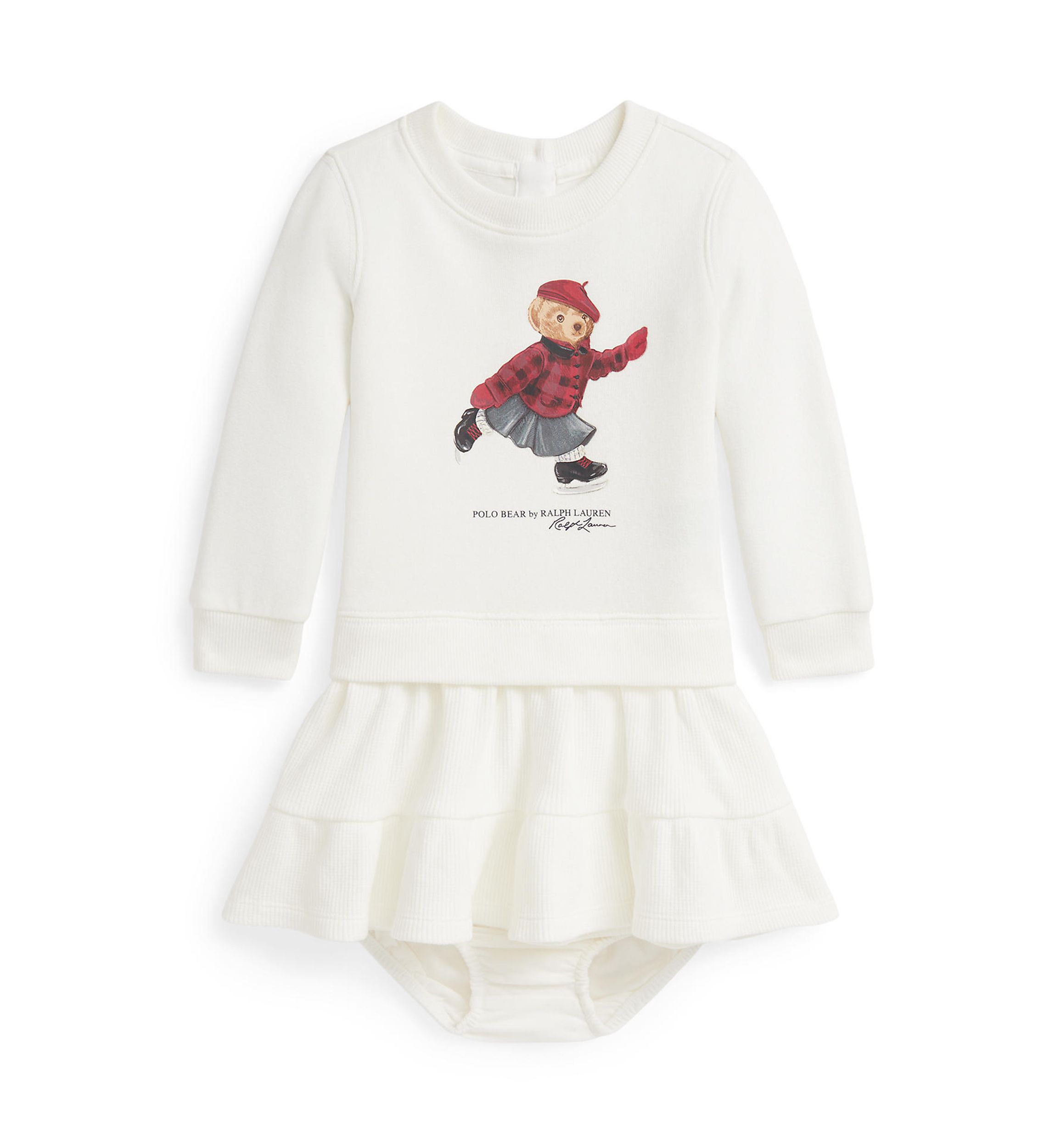 Baby Girls Polo Bear Fleece Dress & Bloomer