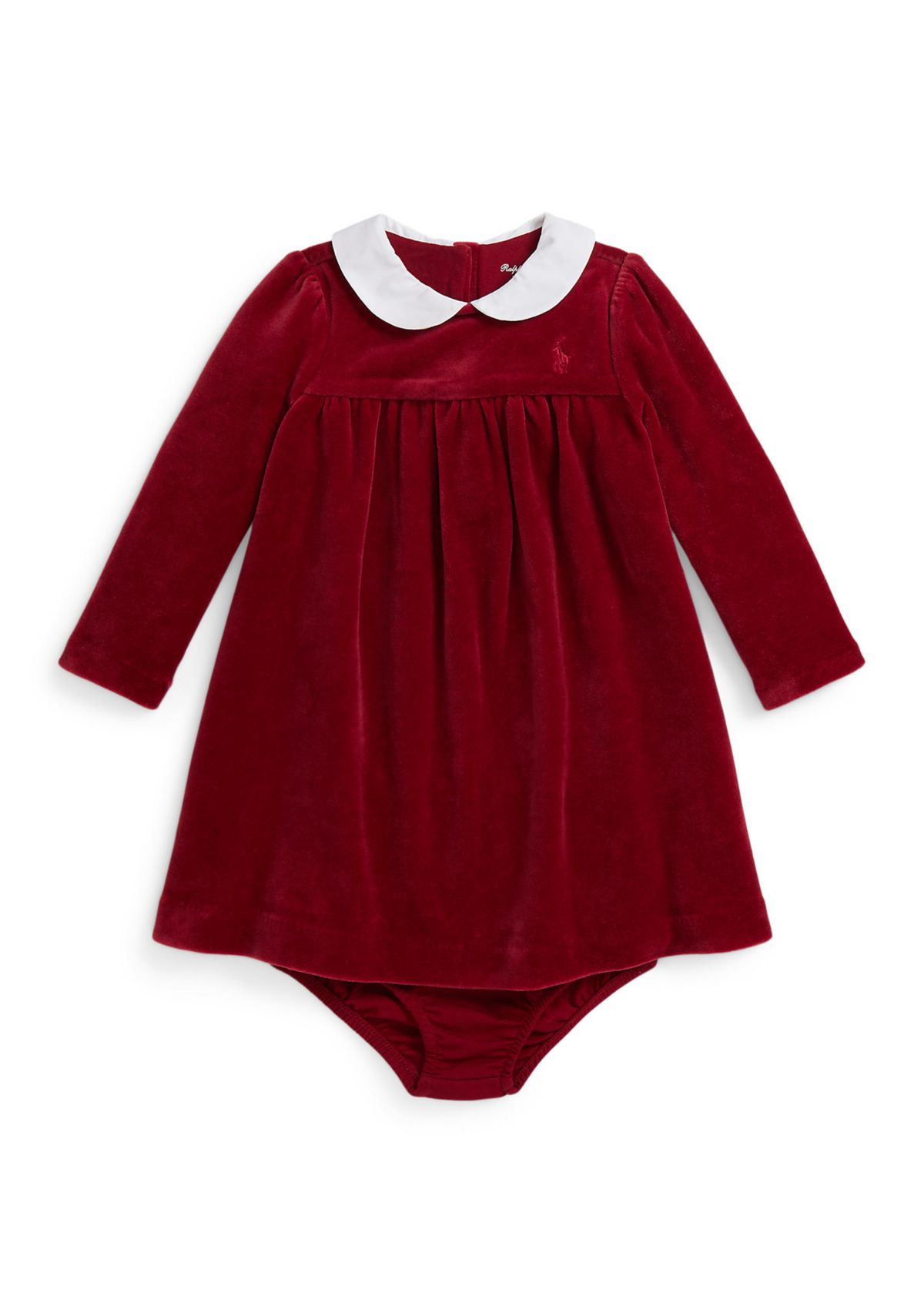 Baby Girls Velour Dress & Bloomer