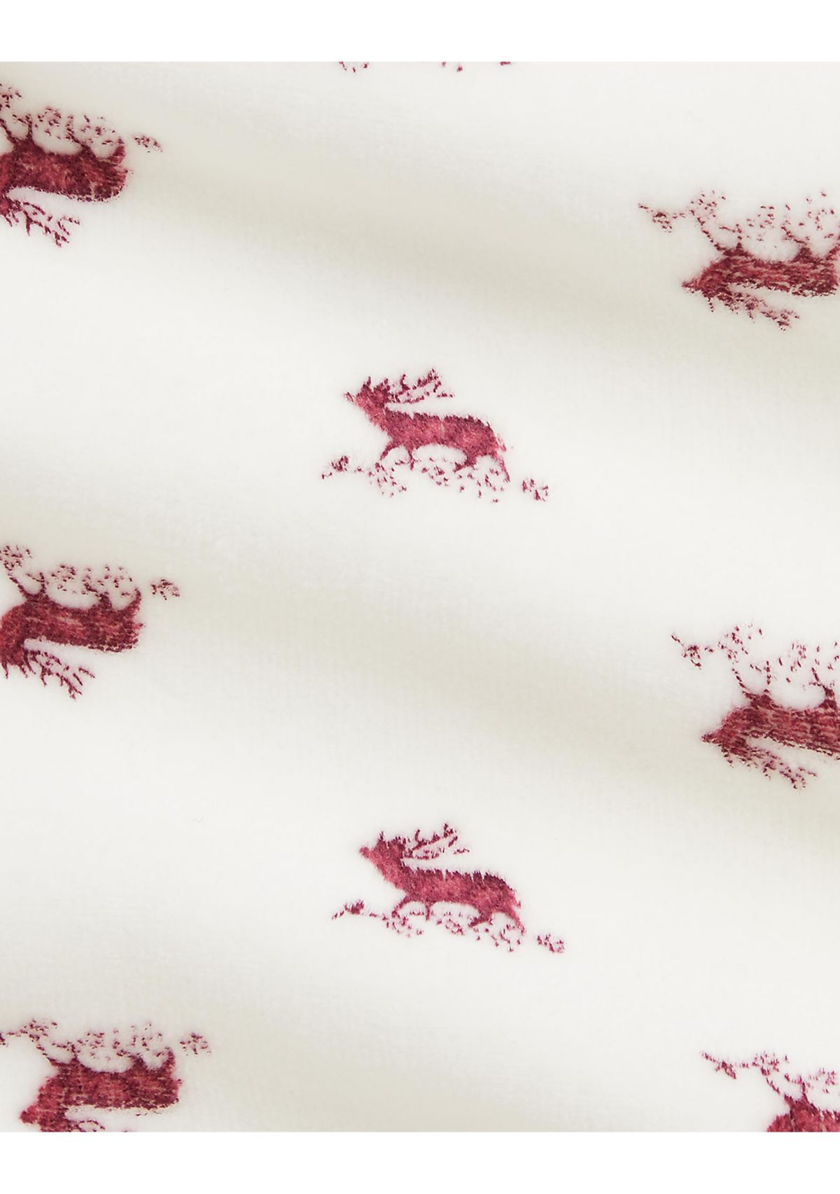 Baby Girls Elk Velour Full-Zip Hoodie & Pant Set