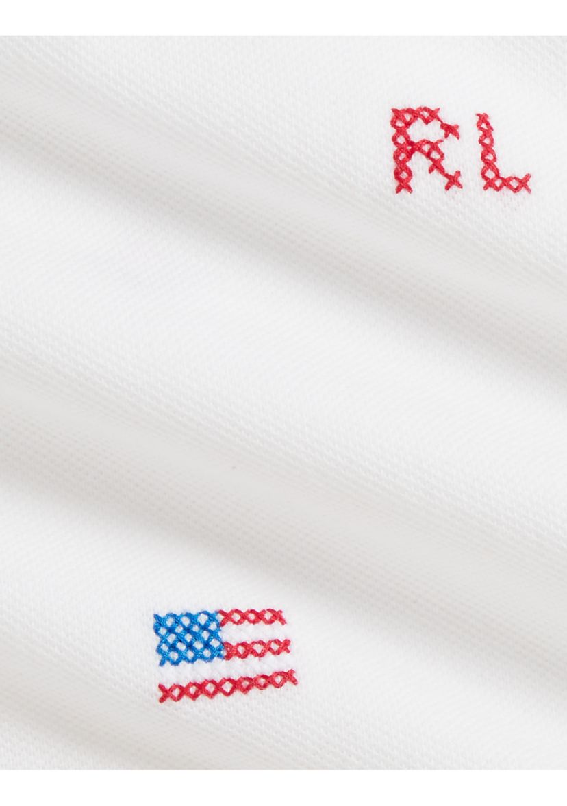 Baby Girls Embroidered Cotton Polo Dress & Bloomer