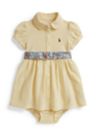 Belted Oxford Mesh Polo Dress & Bloomer