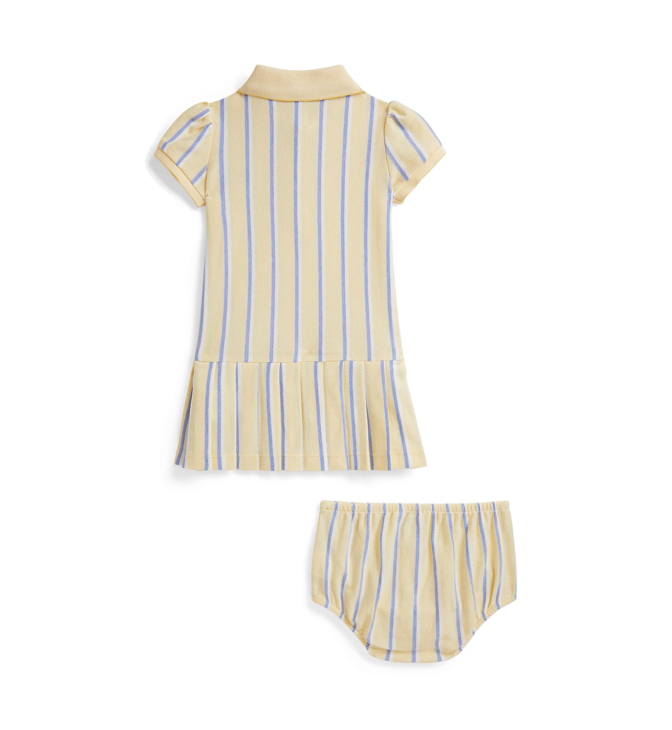 Ralph Lauren Childrenswear Baby Girls Striped Oxford Mesh Polo Dress &  Bloomer | Belk