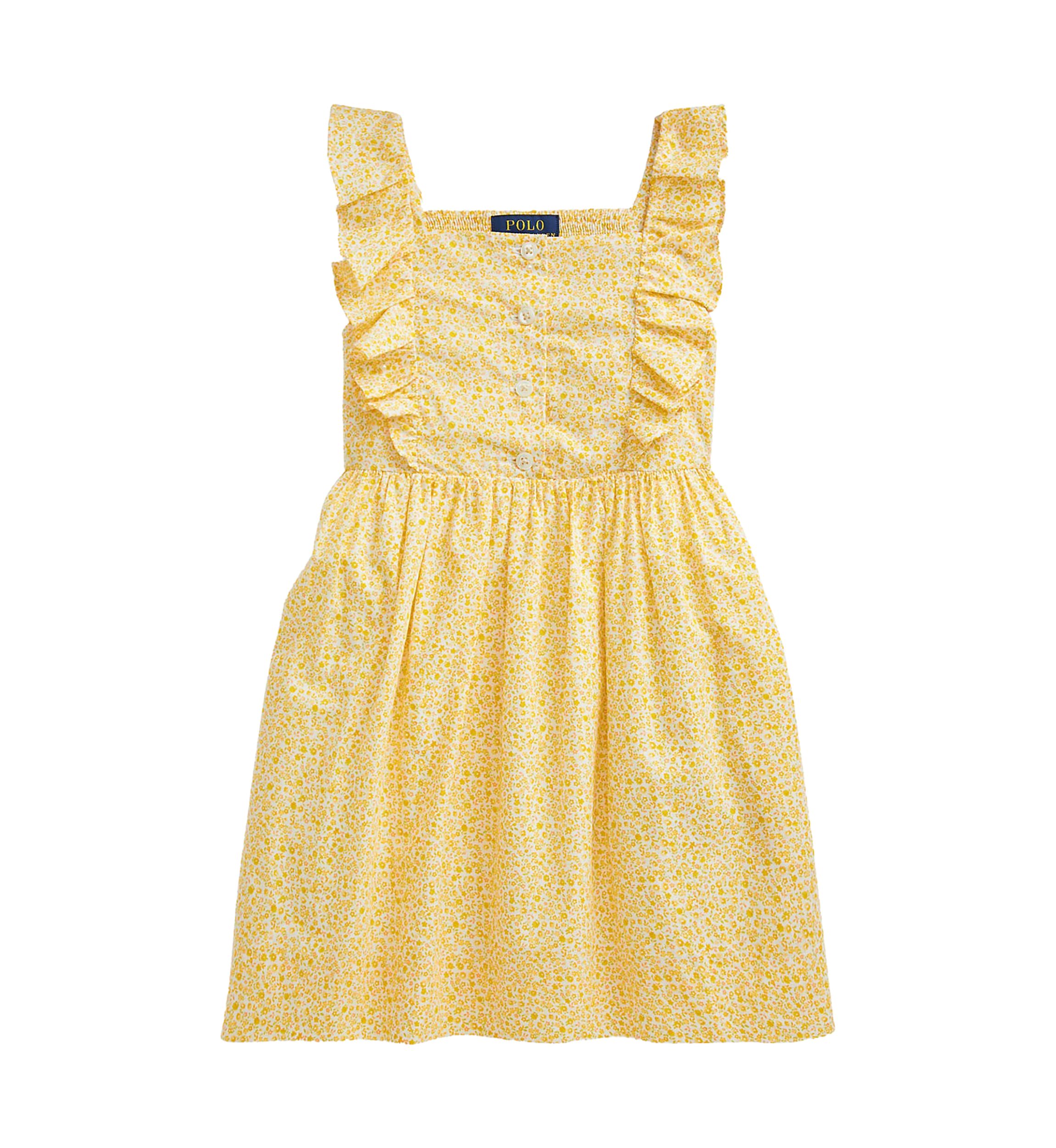 Toddler Girls Floral Cotton Poplin Dress