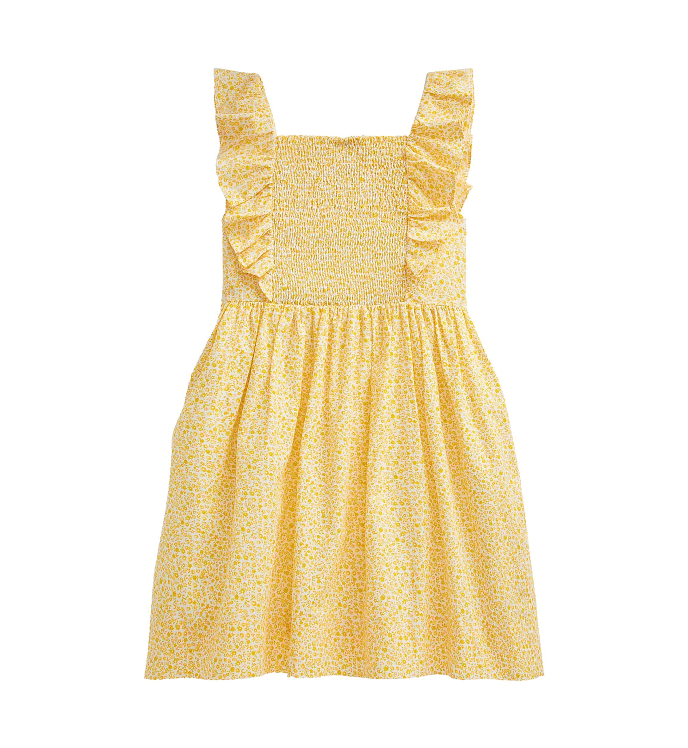 Toddler Girls Floral Cotton Poplin Dress