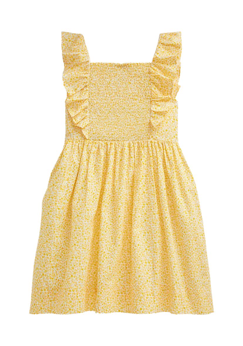Toddler Girls Floral Cotton Poplin Dress