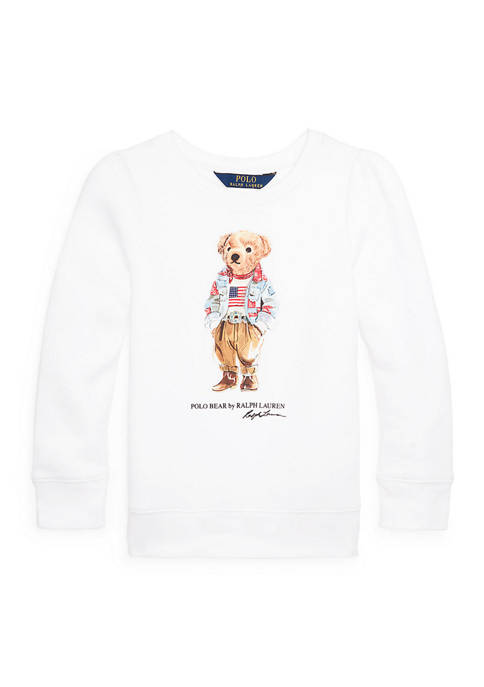 Toddler Girls Polo Bear Fleece Graphic Sweatshirt