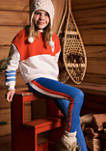 Toddler Girls Downhill Skier Fleece Sweatshirt
