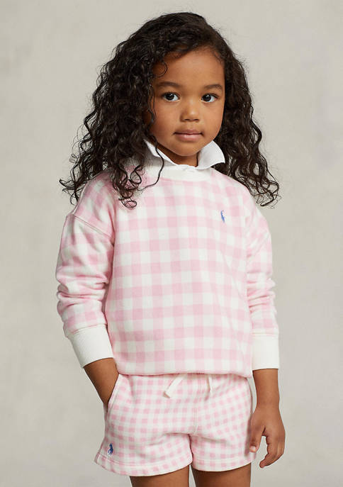 Ralph Lauren Childrenswear Toddler Girls Gingham Fleece