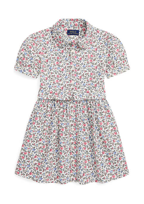 Ralph Lauren Childrenswear Toddler Girls Floral Cotton Oxford