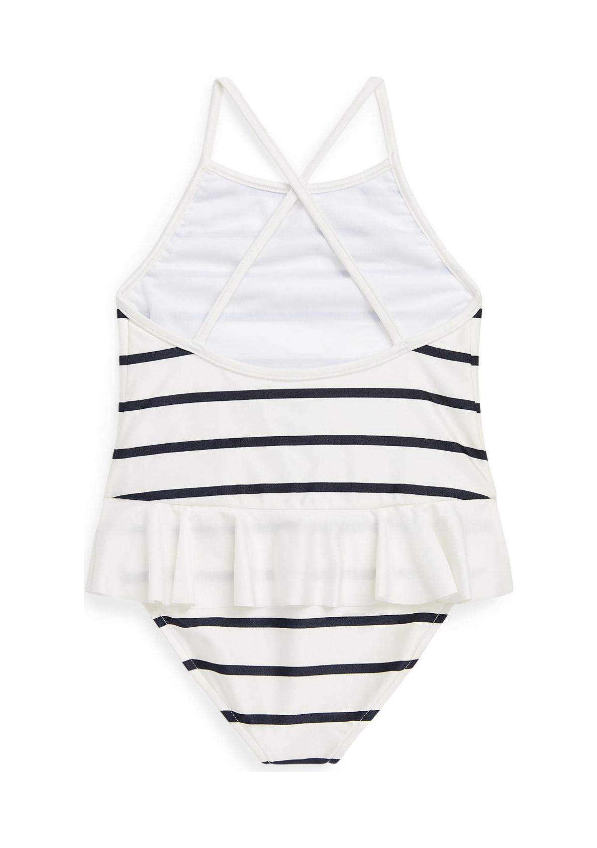 Toddler Girls Striped Stretch One Piece Swimsuit