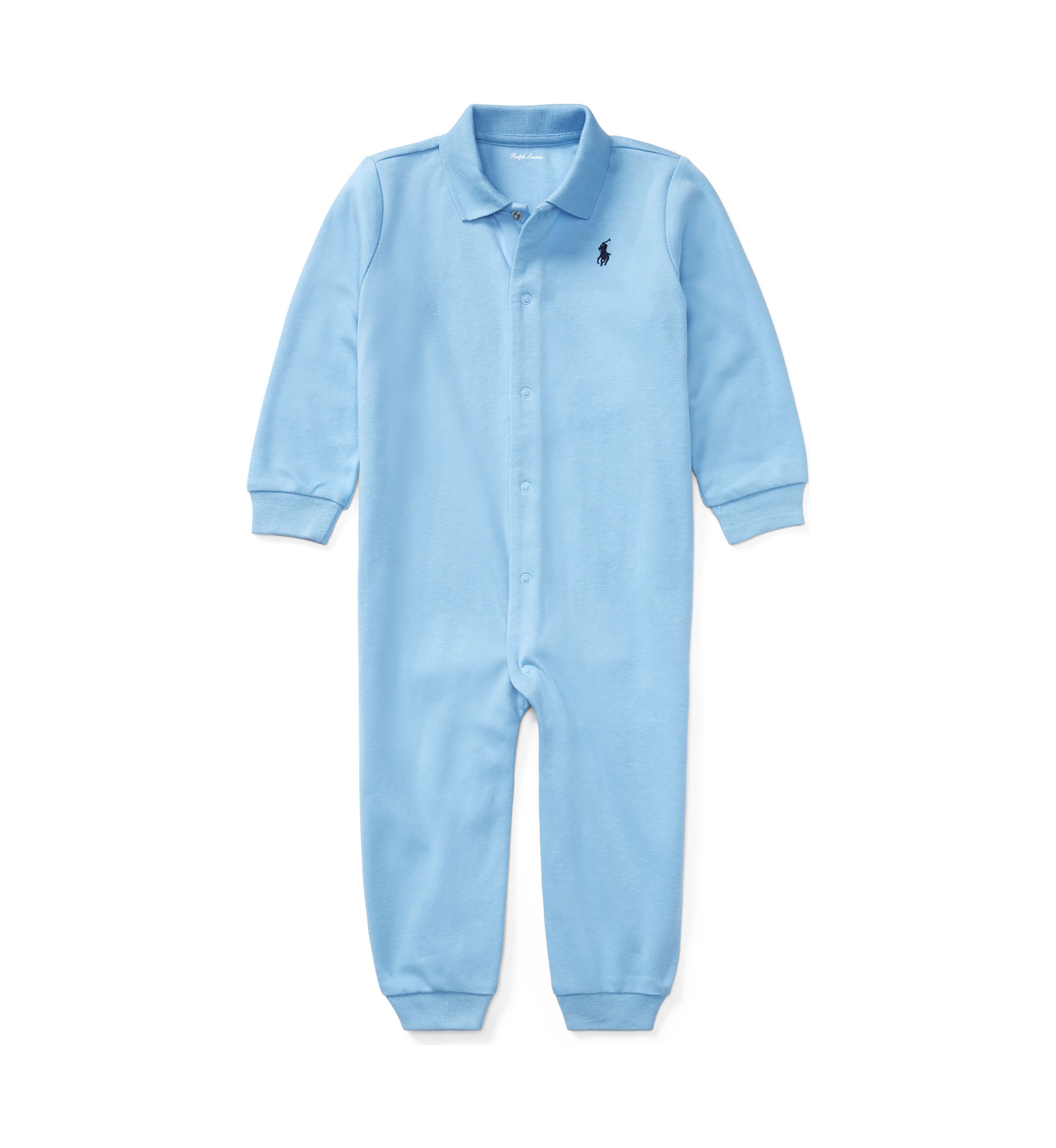 Baby Boys Long Sleeve Solid Coverall