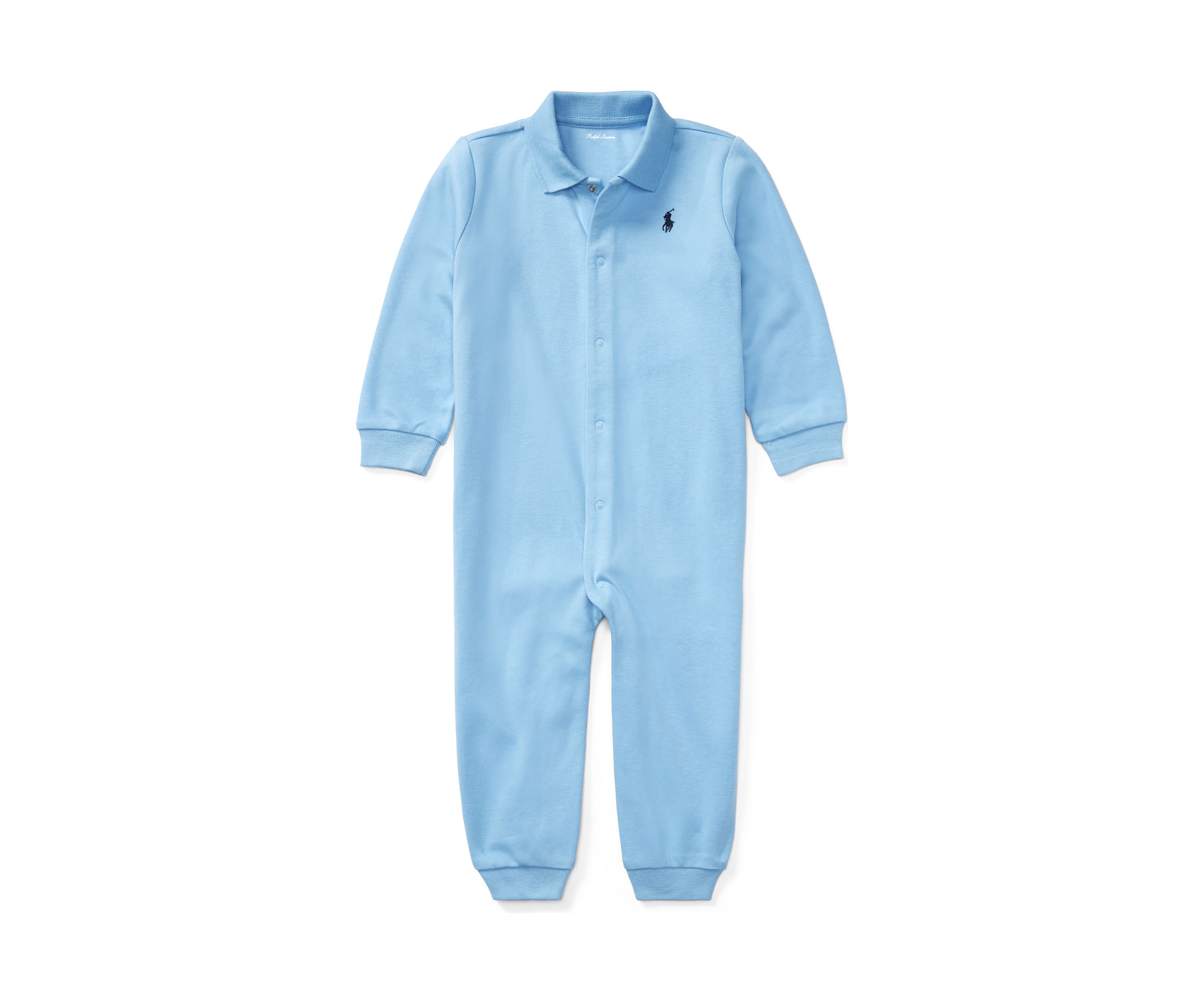 Baby Boys Long Sleeve Solid Coverall