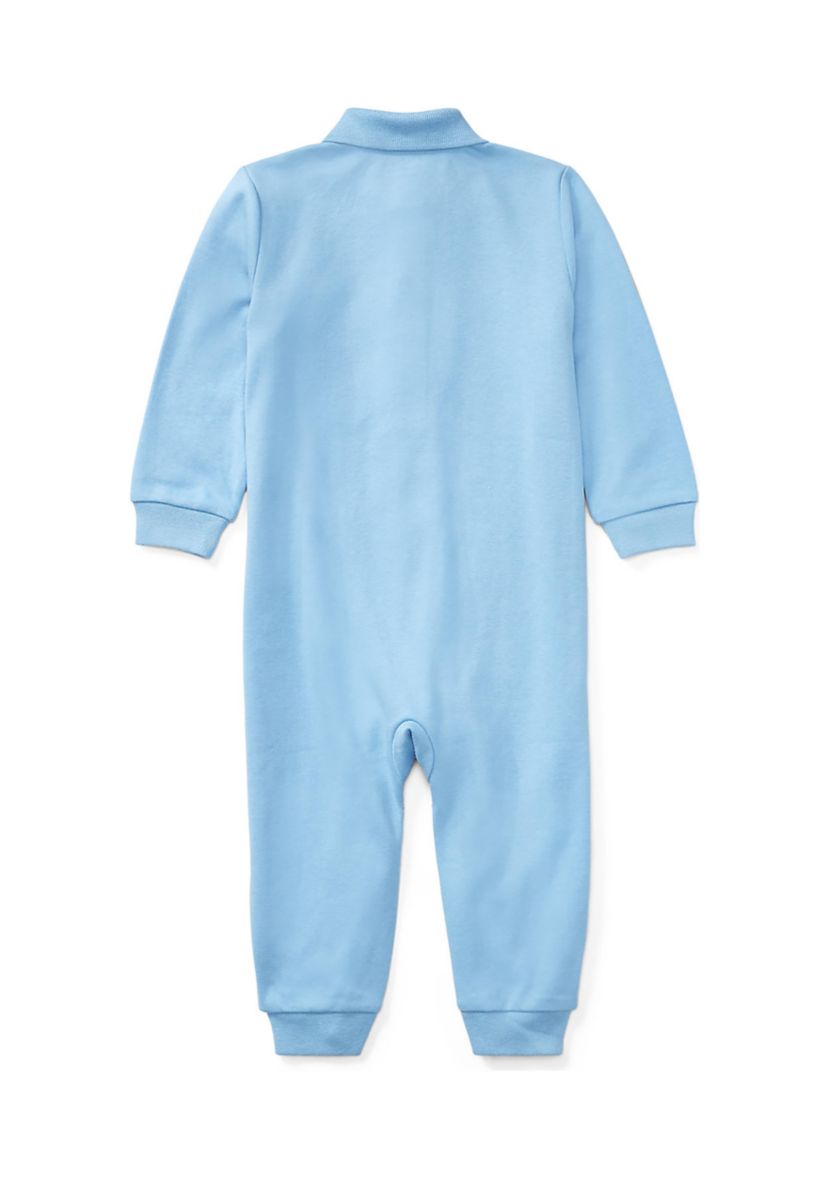 Baby Boys Long Sleeve Solid Coverall