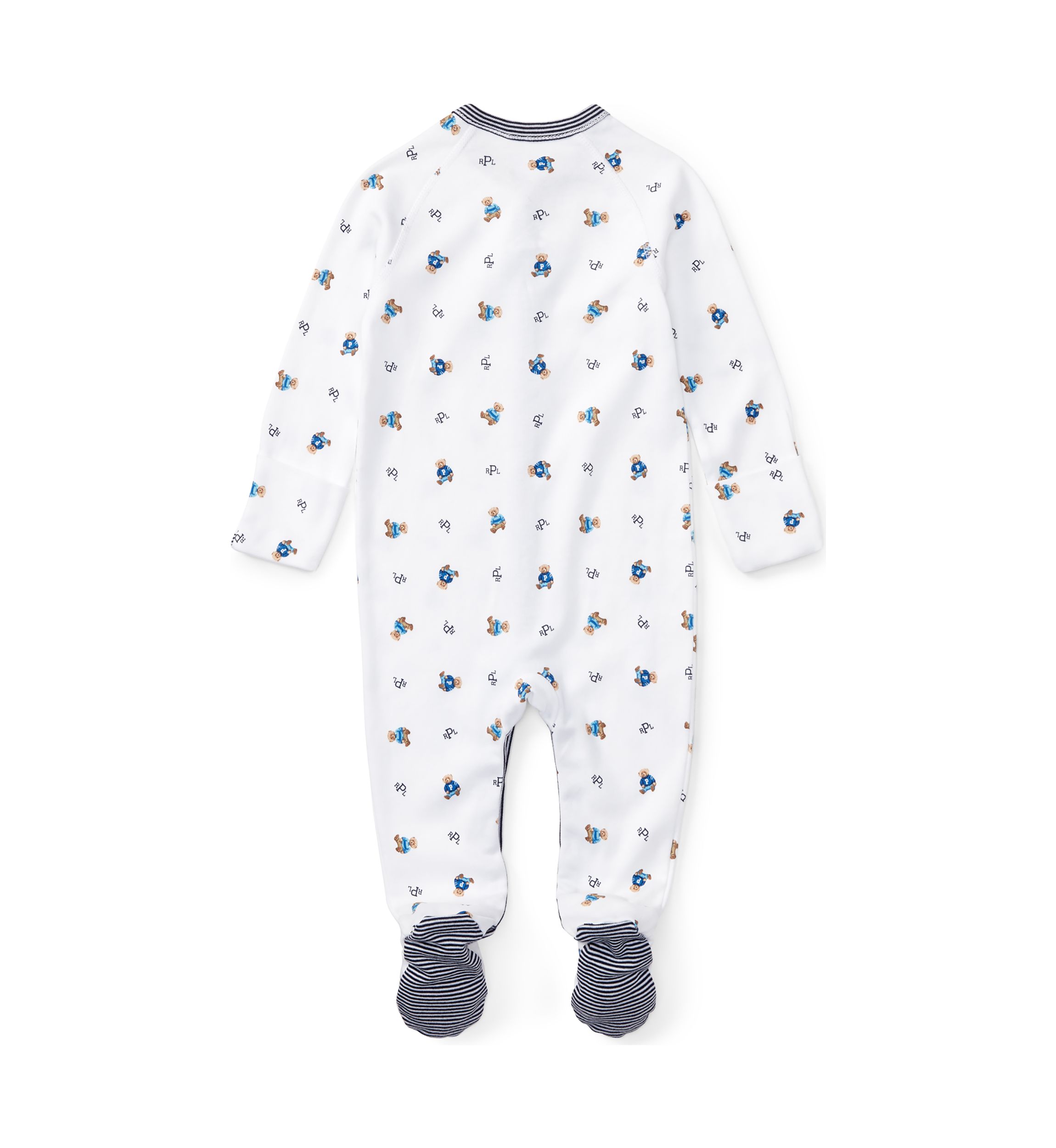 Baby Boys Bear Print Cotton Coverall