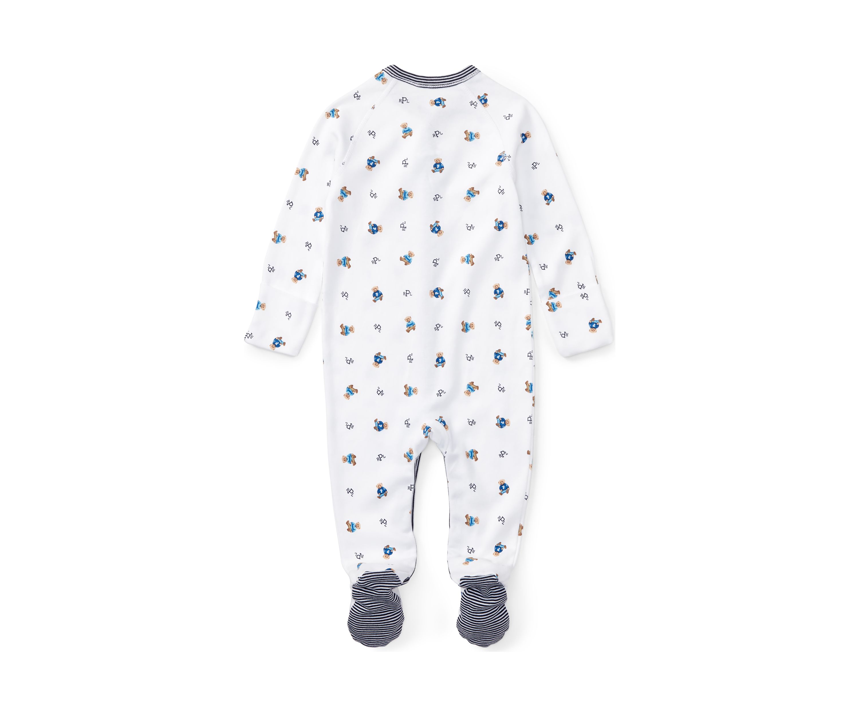 Baby Boys Bear Print Cotton Coverall
