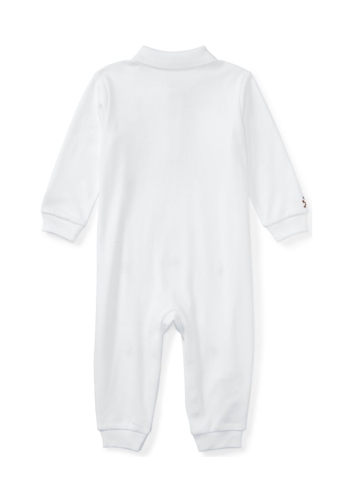 Baby Boys Embroidered Cotton Coveralls