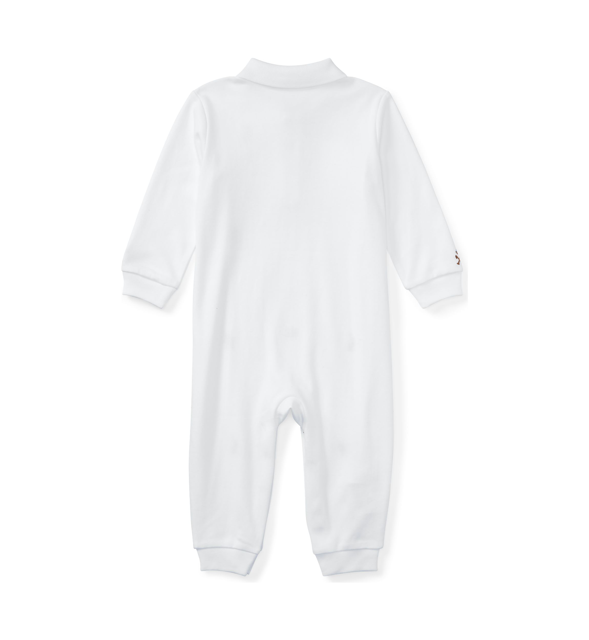 Baby Boys Embroidered Cotton Coveralls