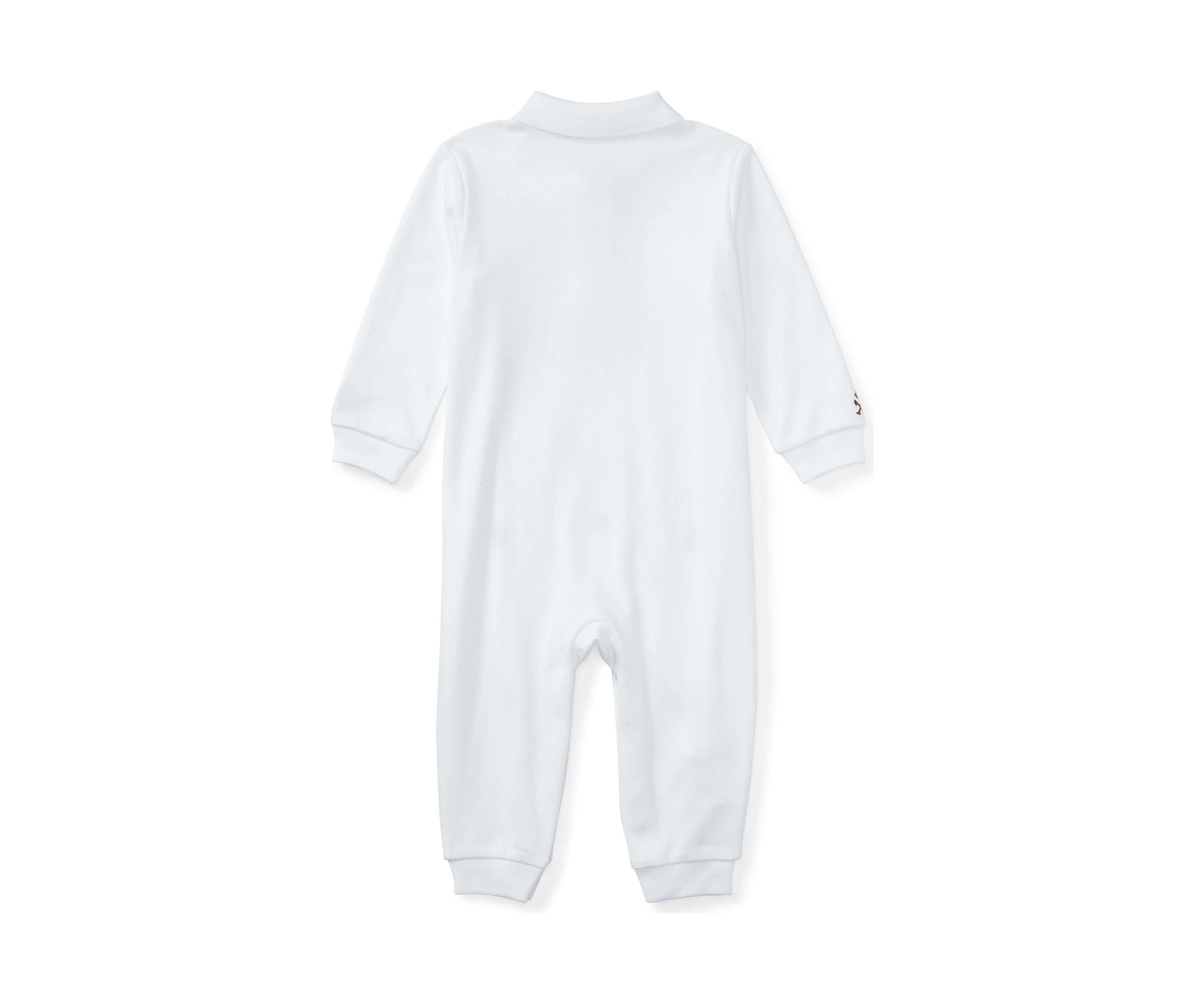 Baby Boys Embroidered Cotton Coveralls