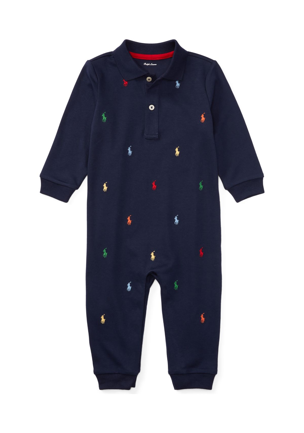 Baby Boys Long Sleeve Solid Coverall