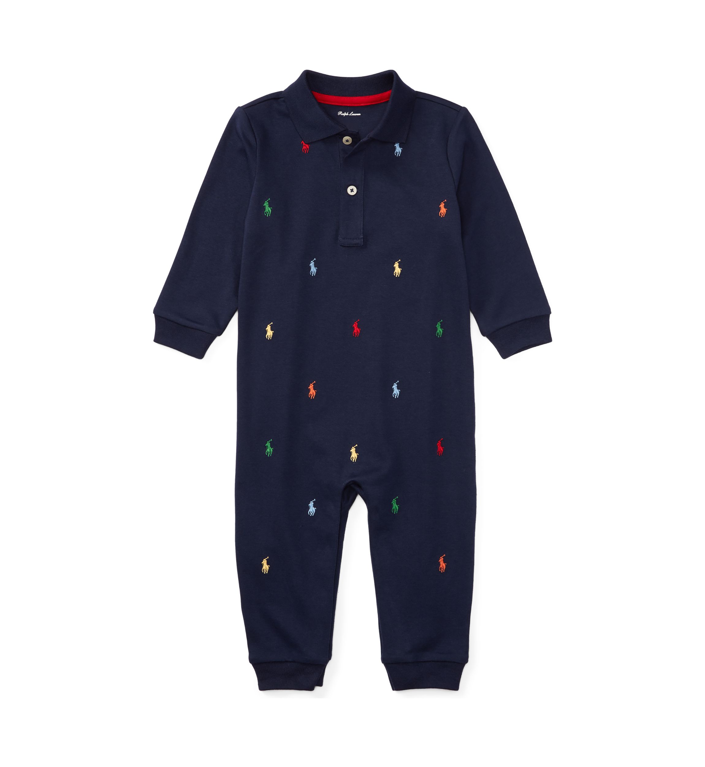 Baby Boys Long Sleeve Solid Coverall