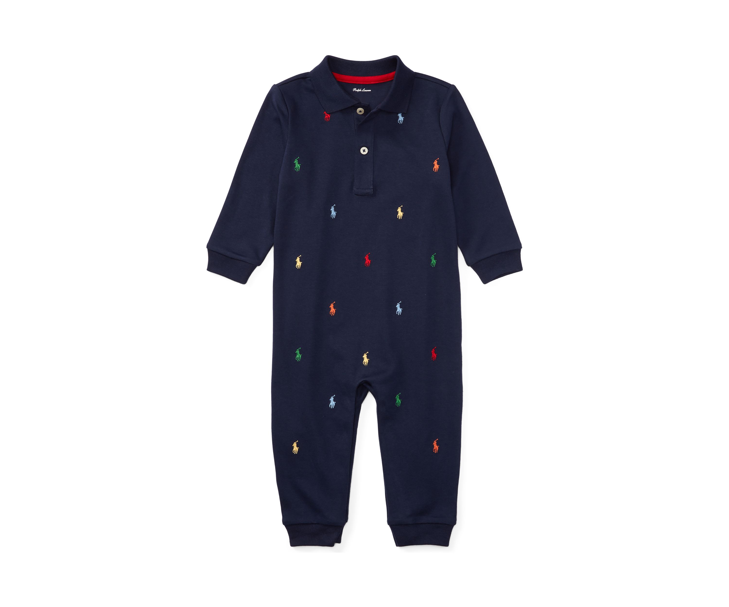 Baby Boys Long Sleeve Solid Coverall