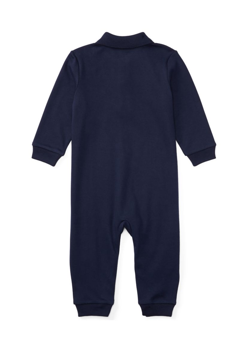 Baby Boys Long Sleeve Solid Coverall