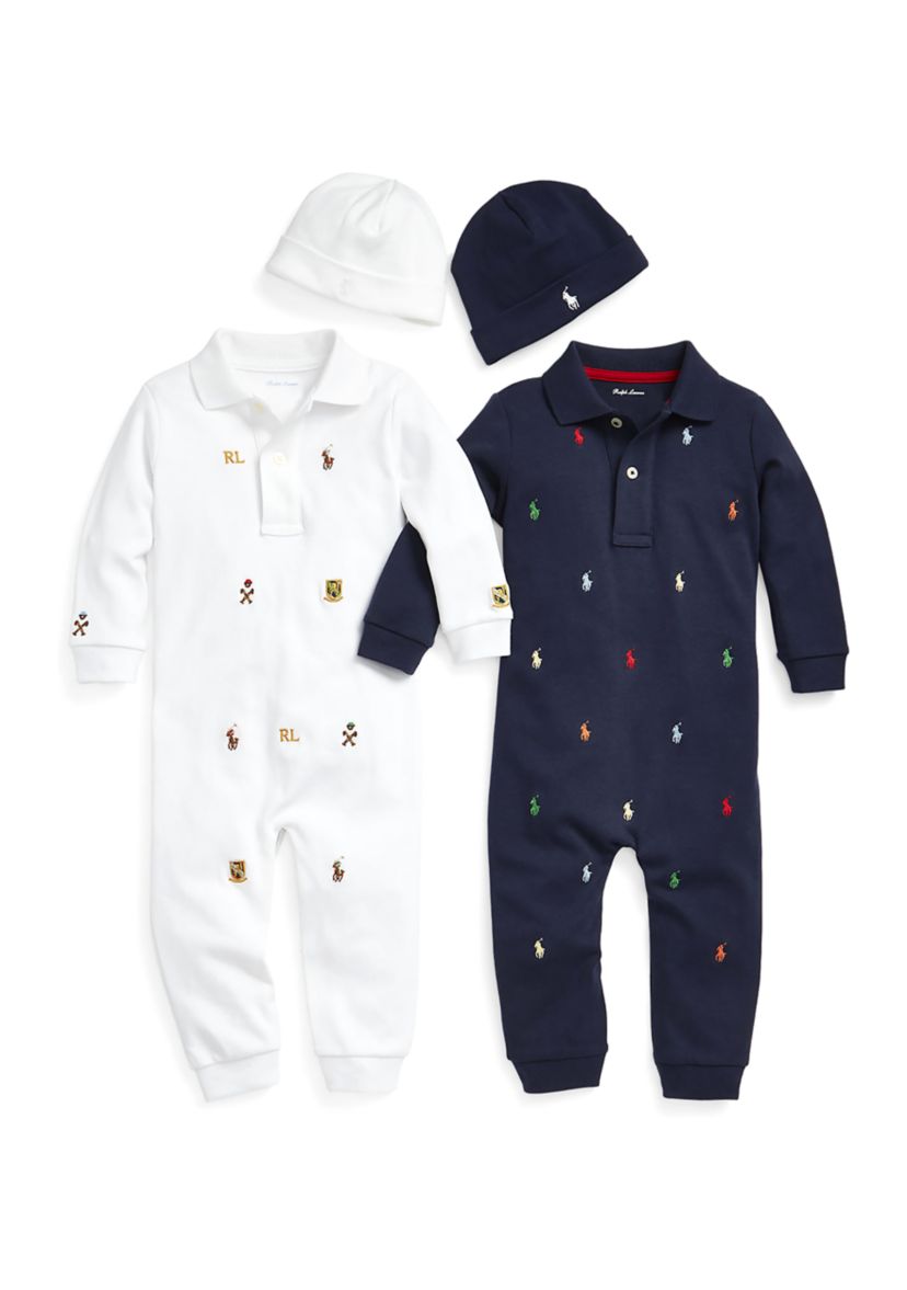 Baby Boys Long Sleeve Solid Coverall