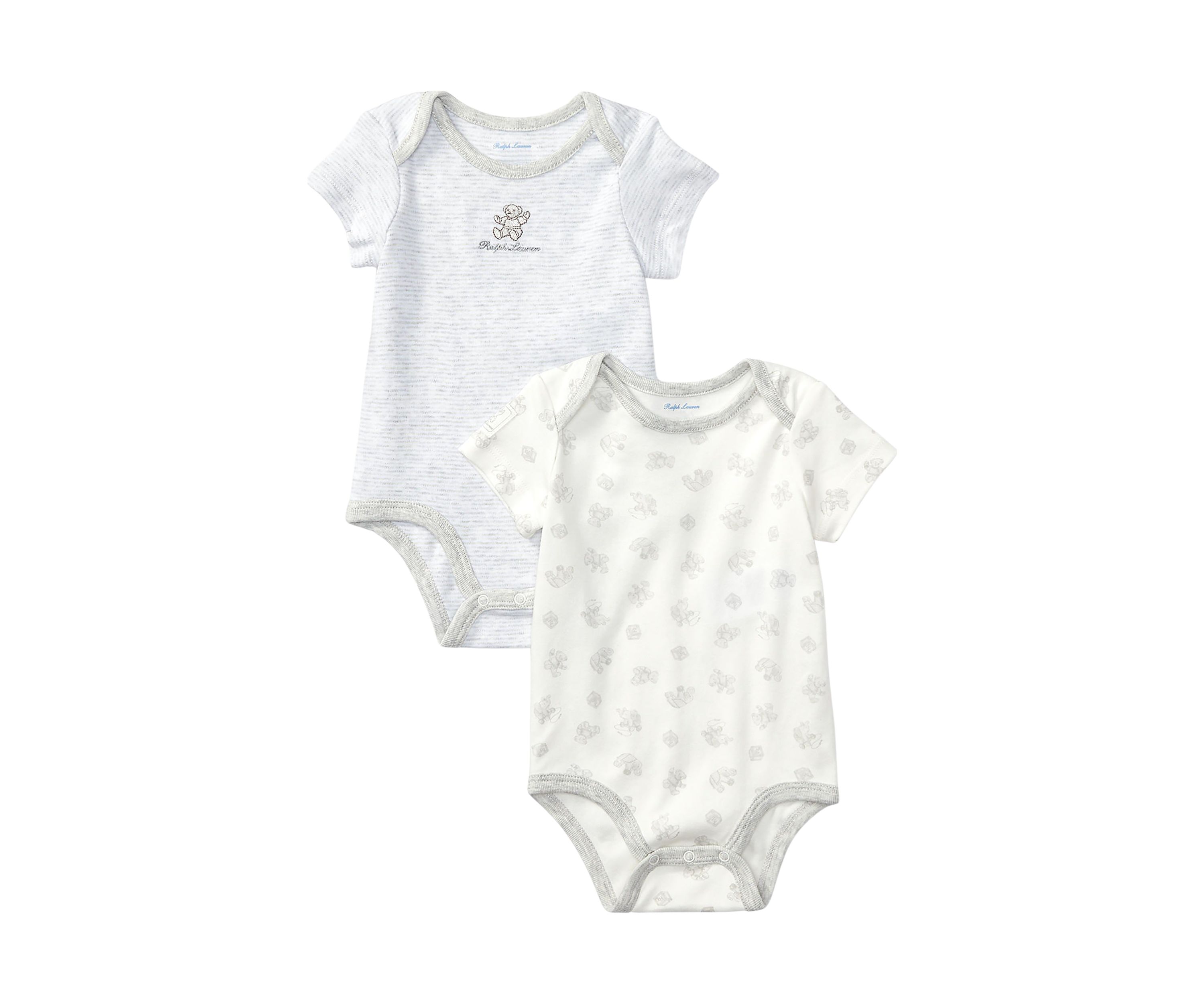  Baby Bear-Print Cotton Bodysuit 2-Pack 