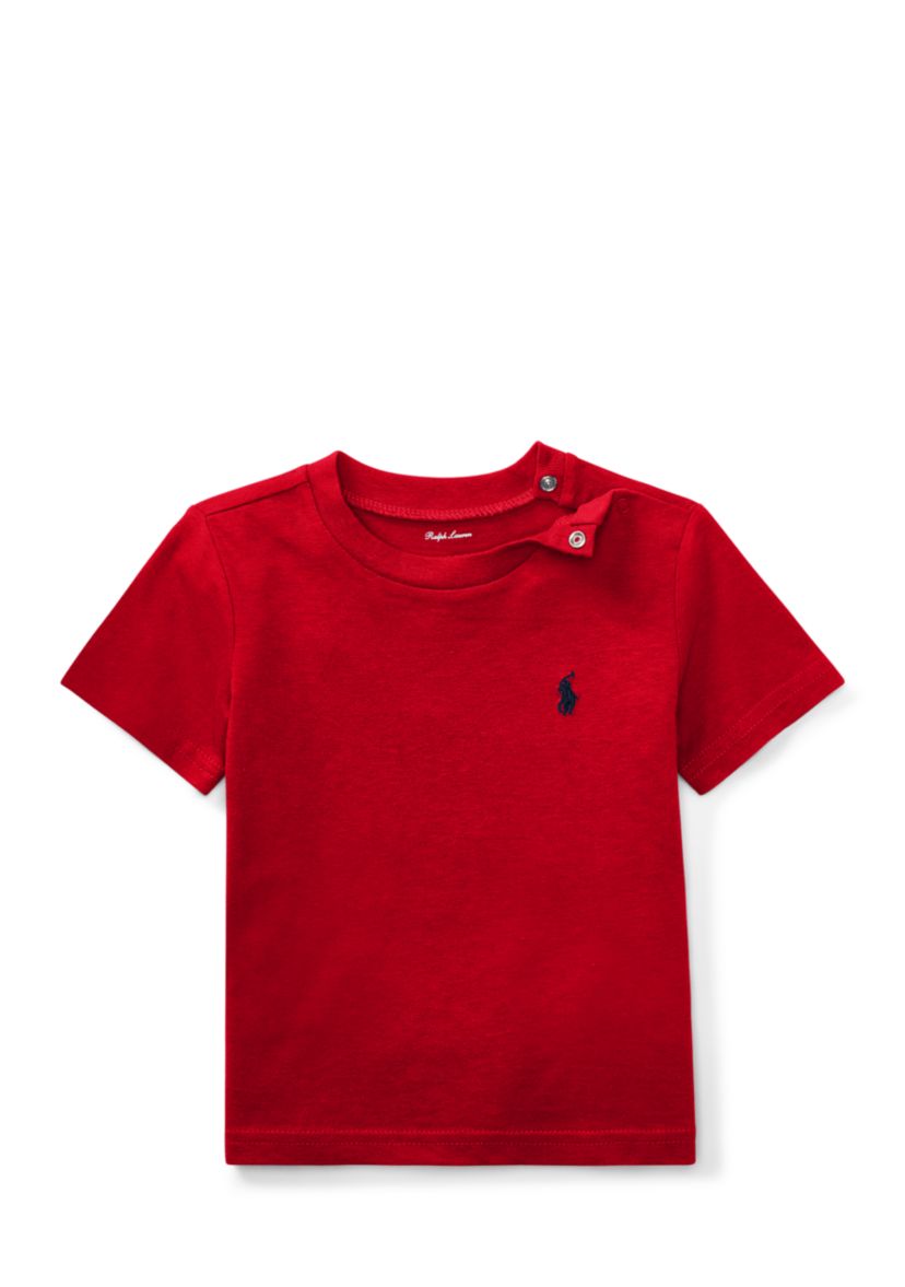 Baby Boys Cotton Jersey Crew Neck T-Shirt 
