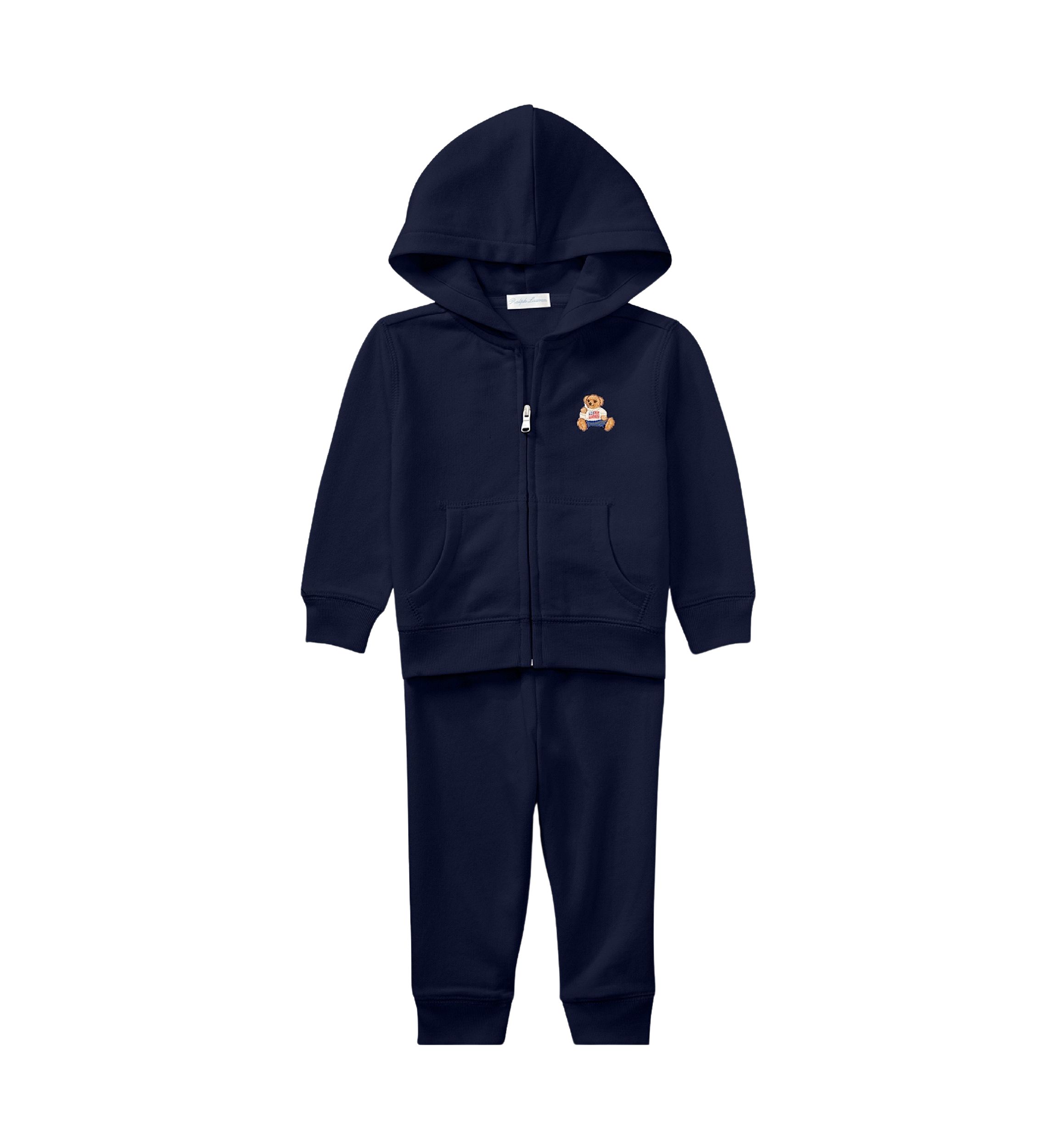 Baby Boys Polo Bear French Terry Hoodie & Pant Set