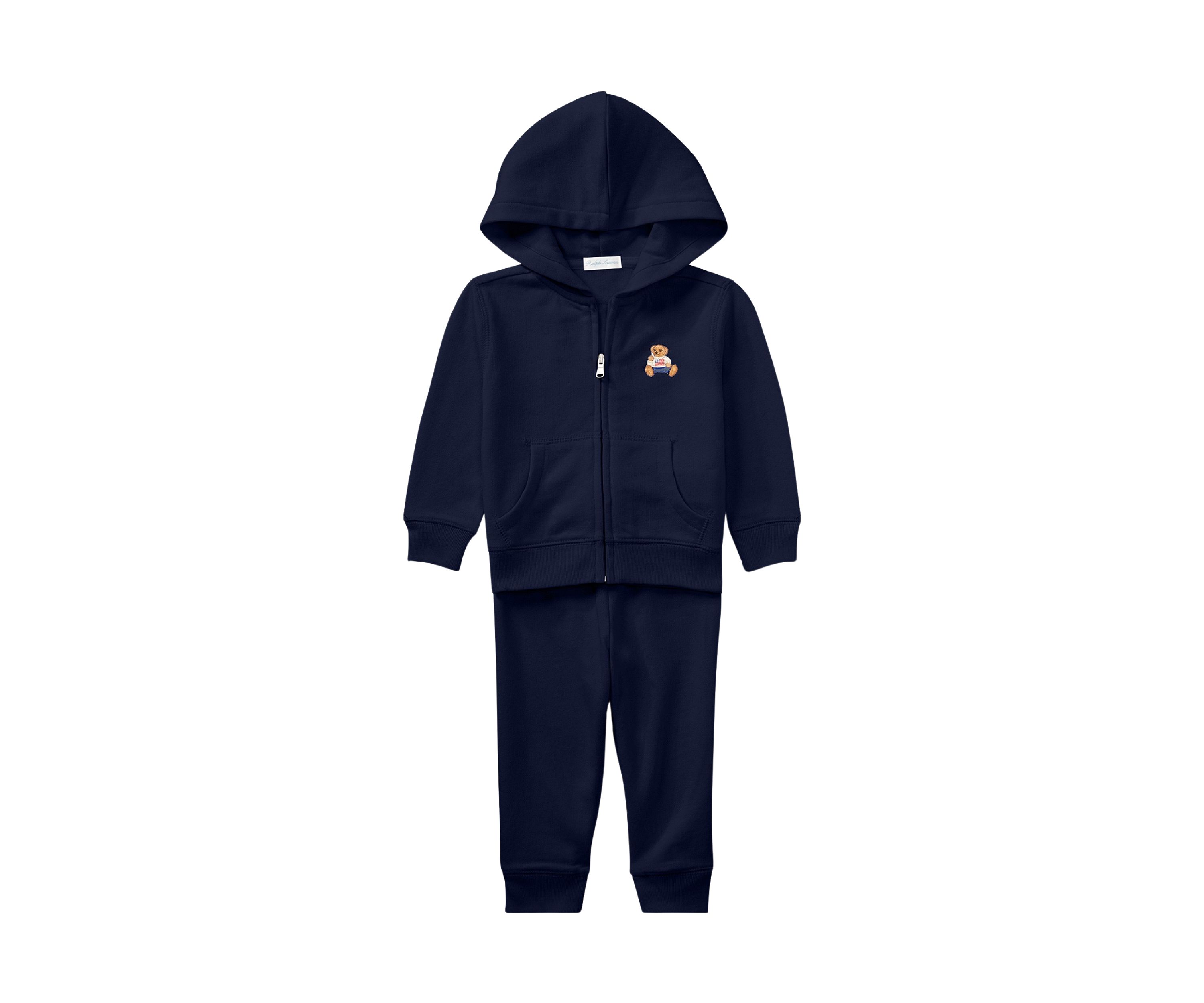 Baby Boys Polo Bear French Terry Hoodie & Pant Set