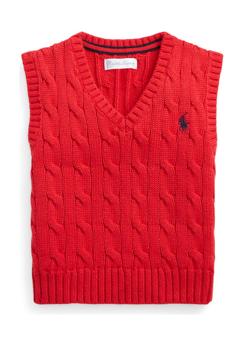 Baby Boys Cable-Knit Cotton Sweater Vest