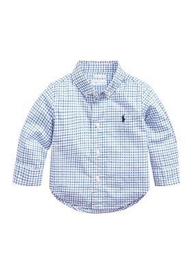 Ralph Lauren Childrenswear Baby Boys Plaid Cotton Poplin Shirt | belk