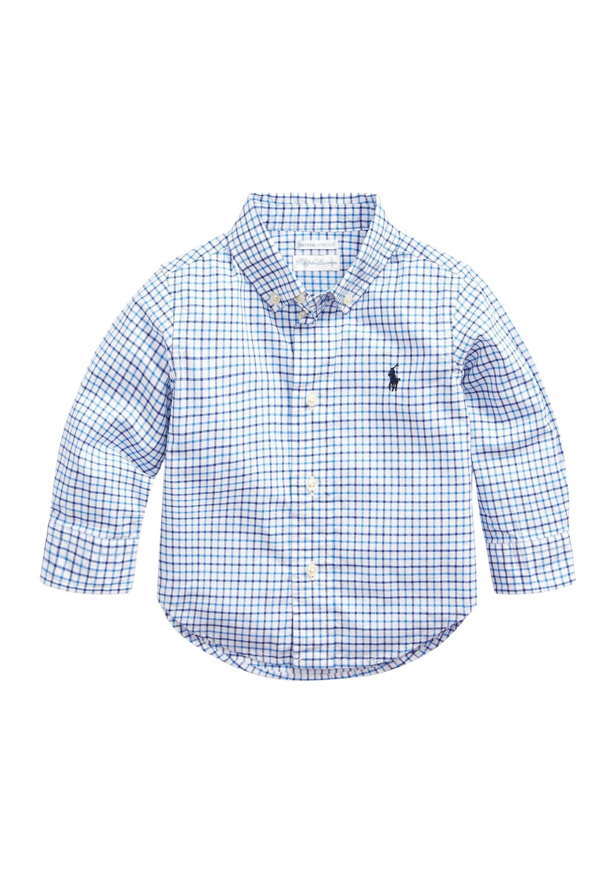 Baby Boys Plaid Cotton Poplin Shirt