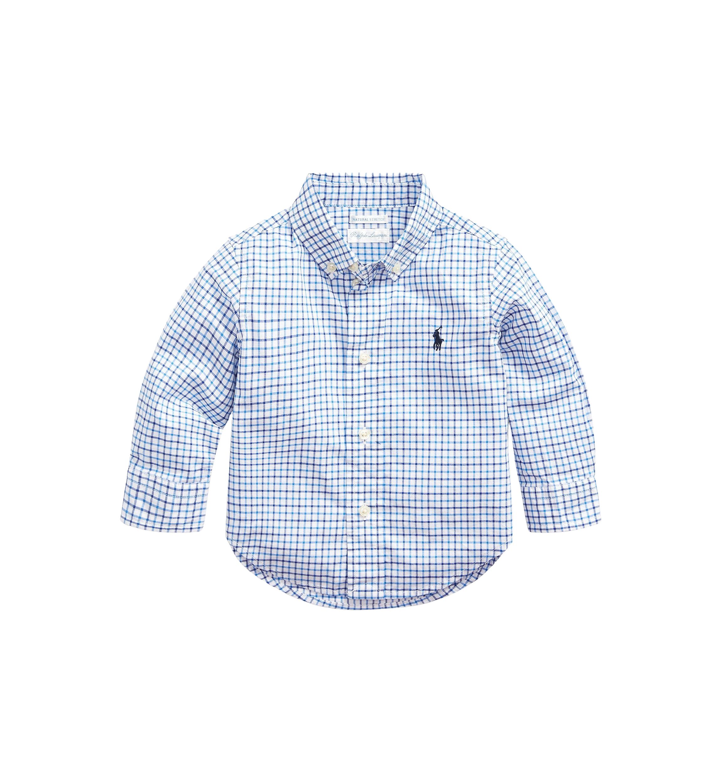 Baby Boys Plaid Cotton Poplin Shirt