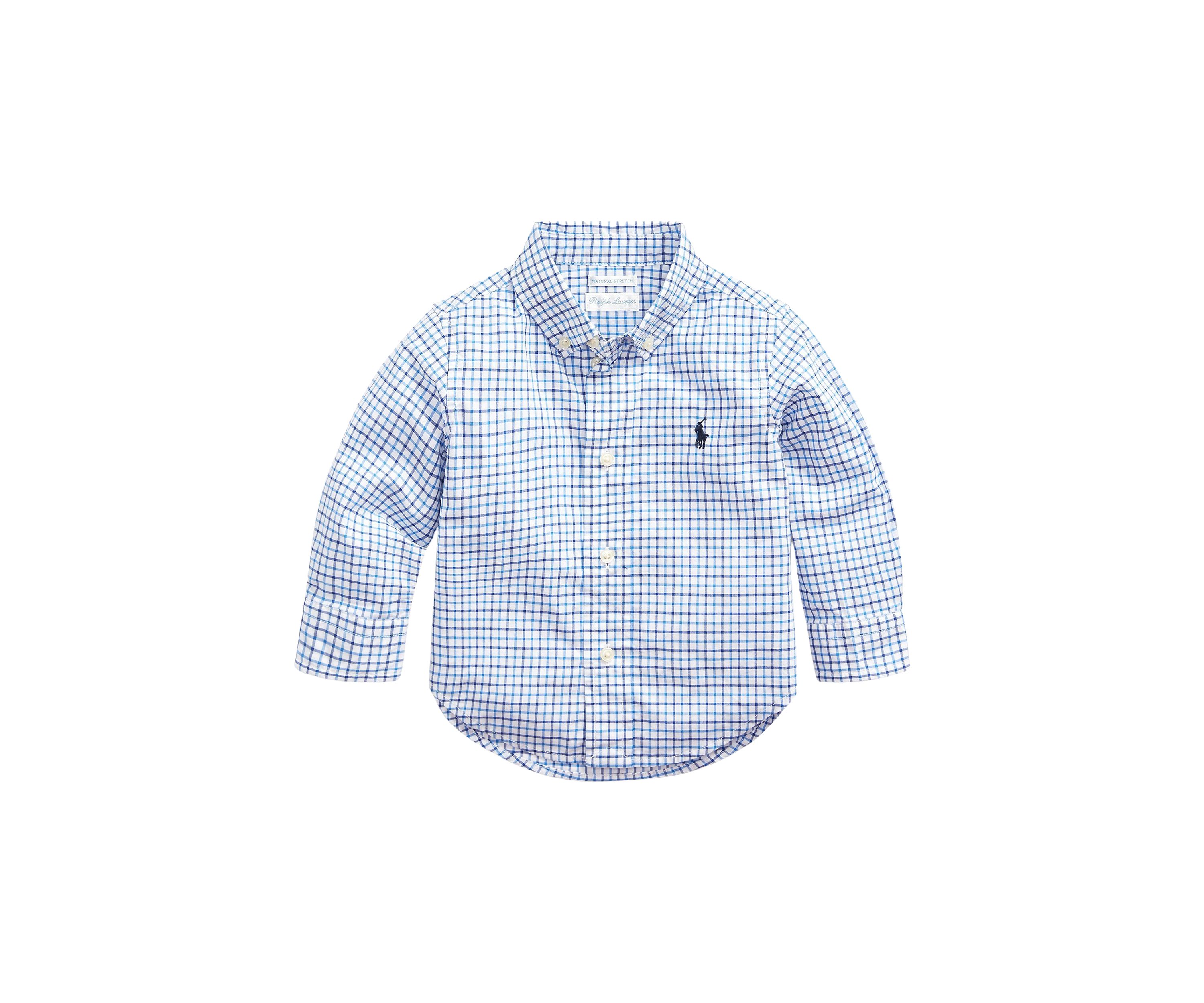 Baby Boys Plaid Cotton Poplin Shirt