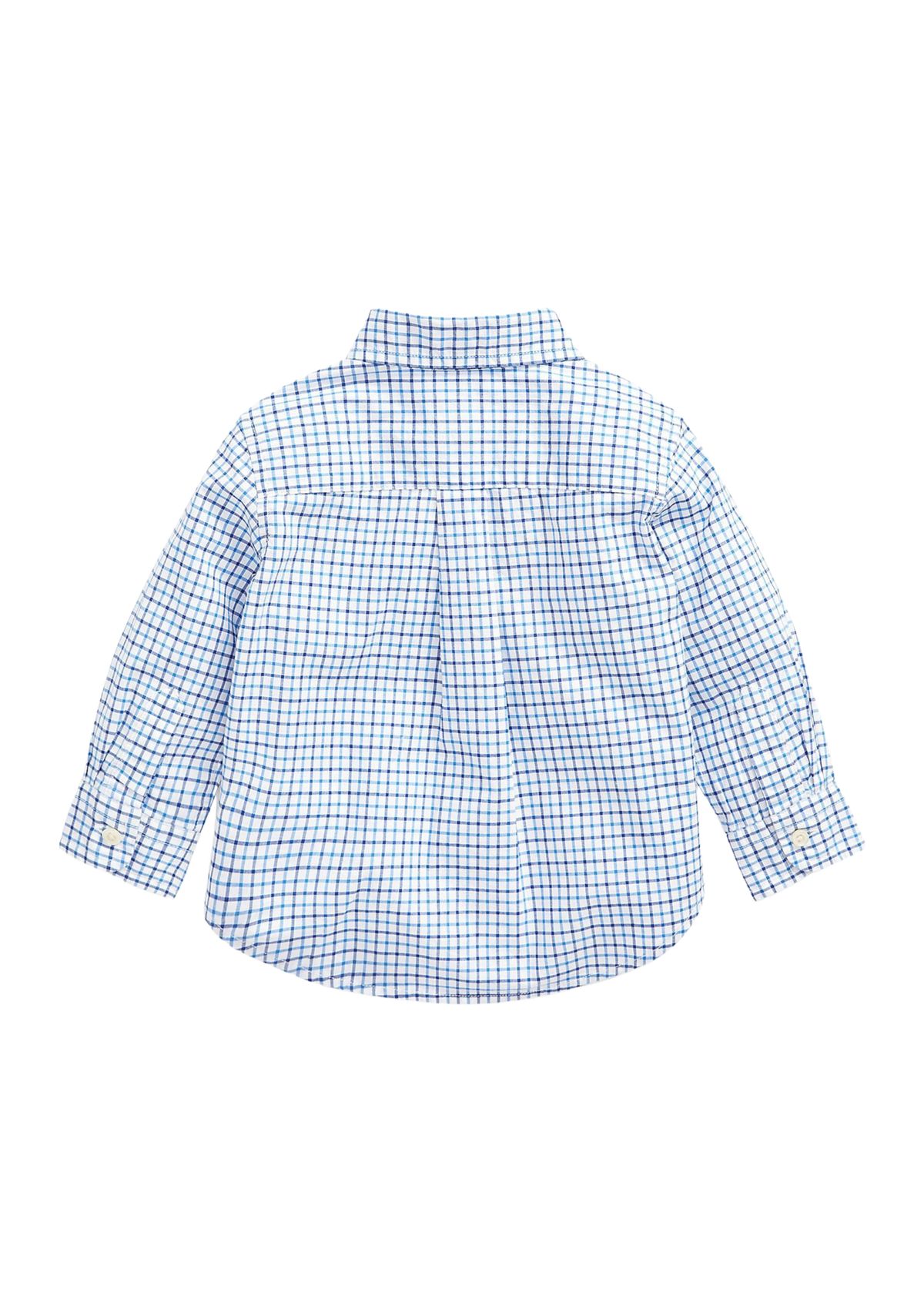 Baby Boys Plaid Cotton Poplin Shirt