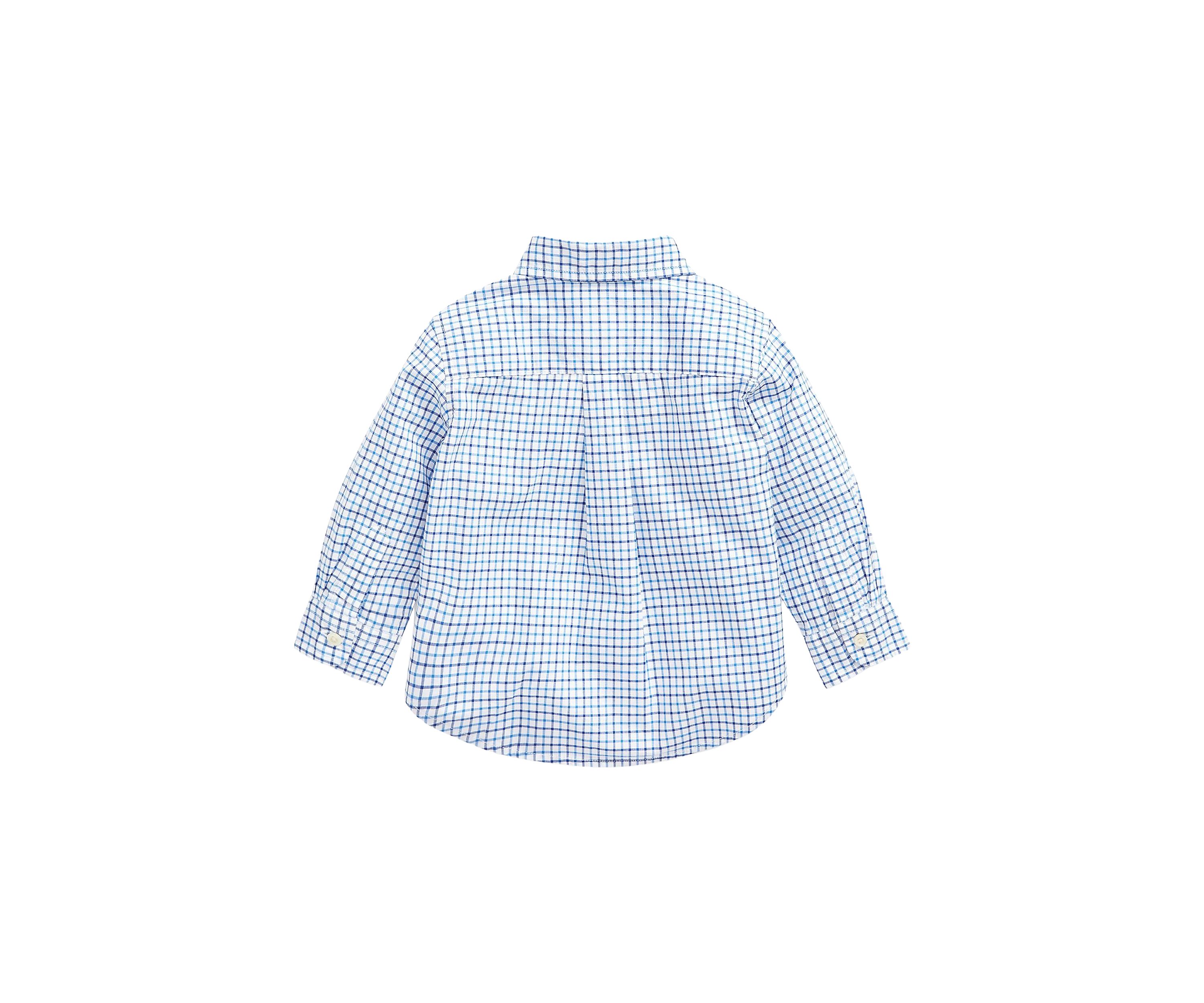 Baby Boys Plaid Cotton Poplin Shirt