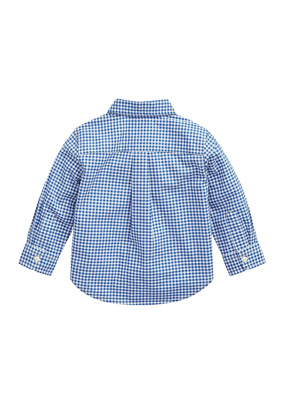 Baby Boys Gingham Cotton Poplin Shirt