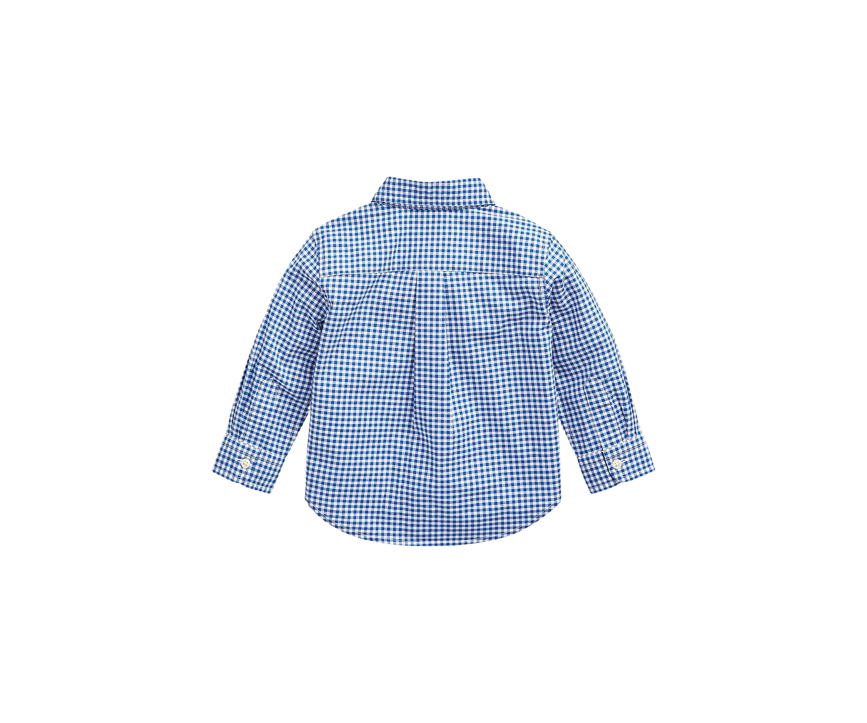 Baby Boys Gingham Cotton Poplin Shirt
