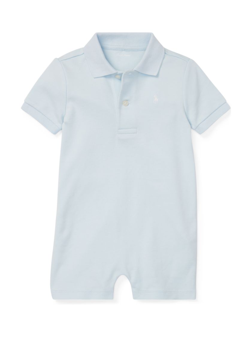 Baby Boys Cotton Interlock Polo Shortall
