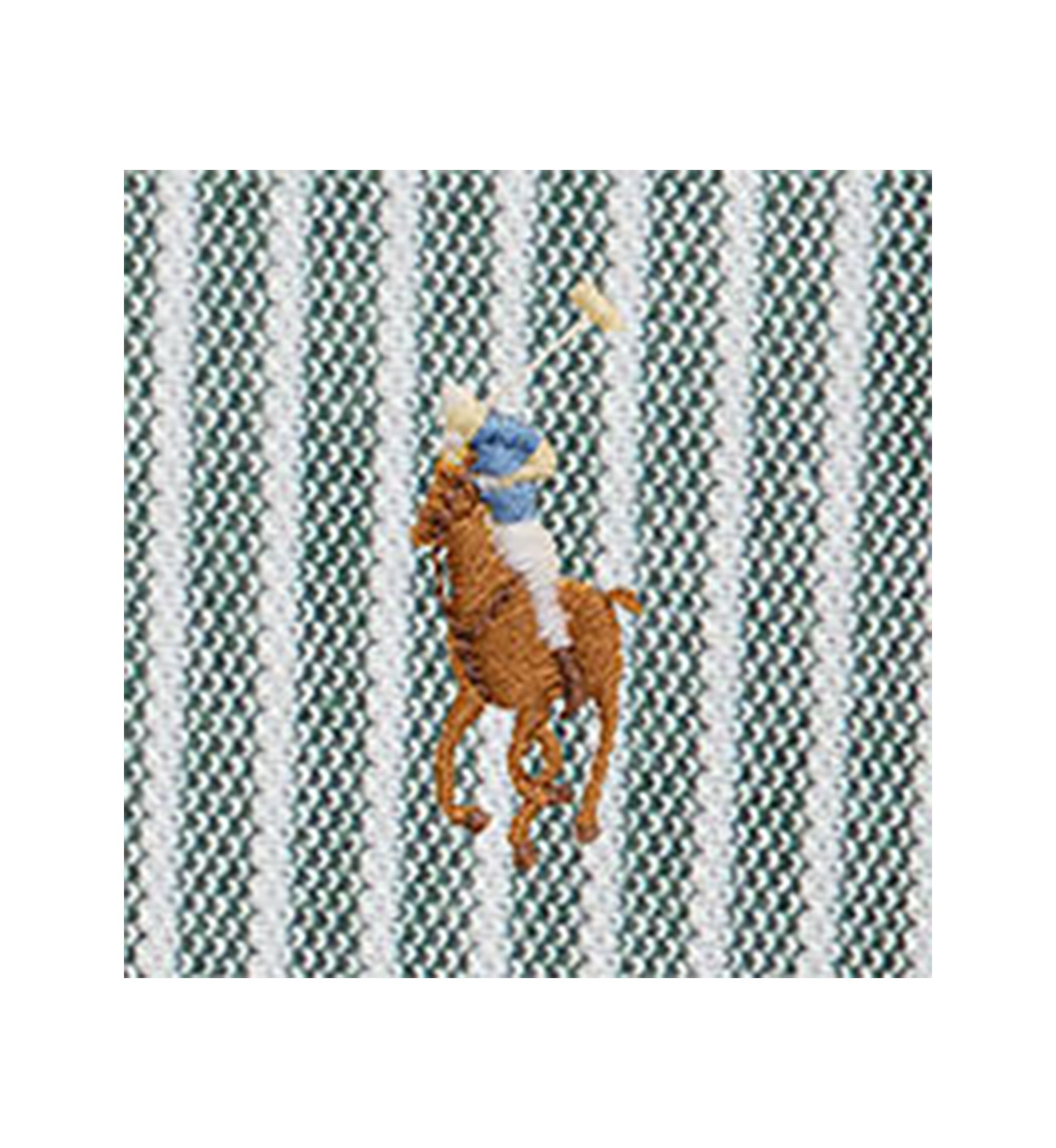 Baby Boys Striped Knit Oxford Coverall