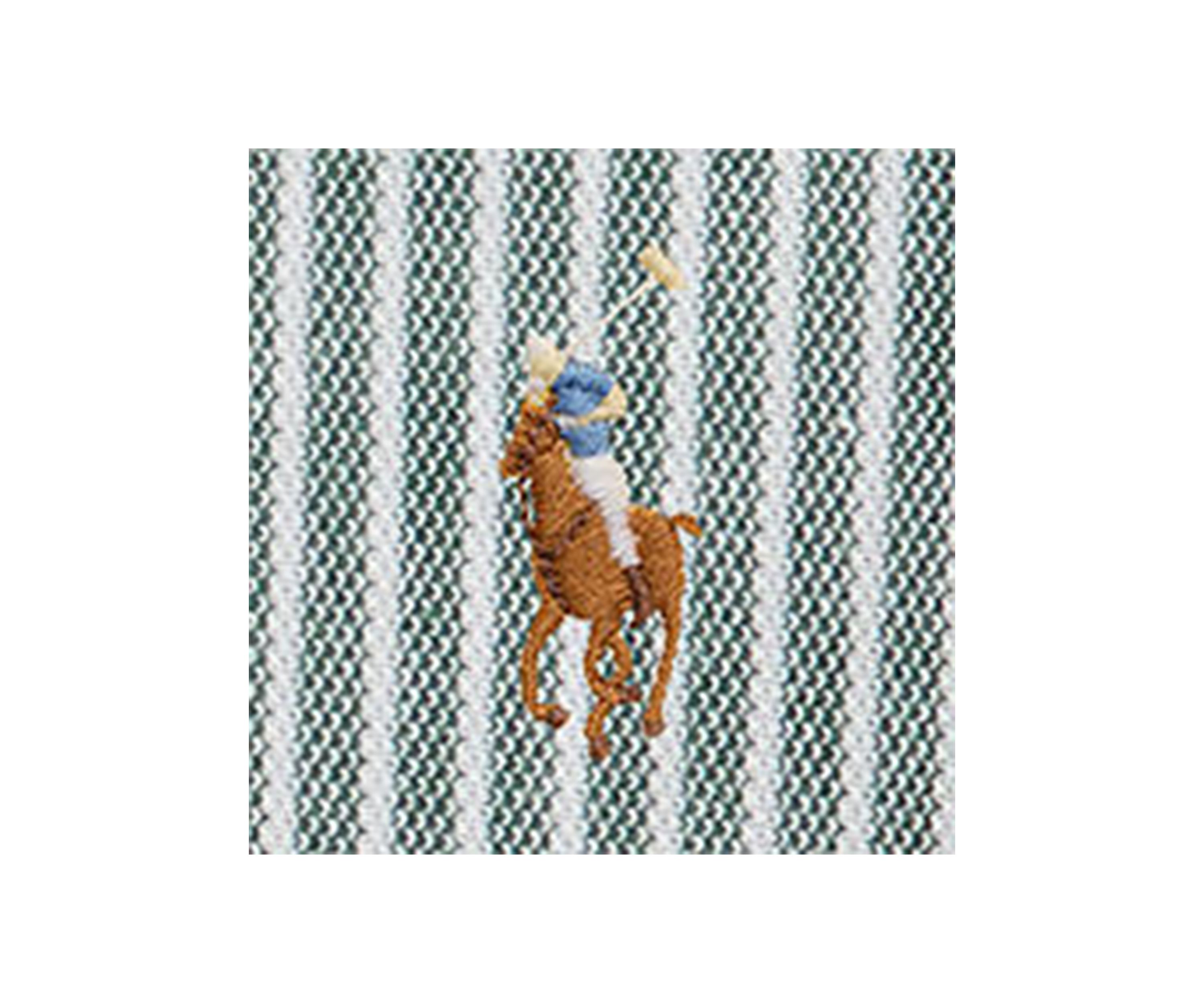 Baby Boys Striped Knit Oxford Coverall