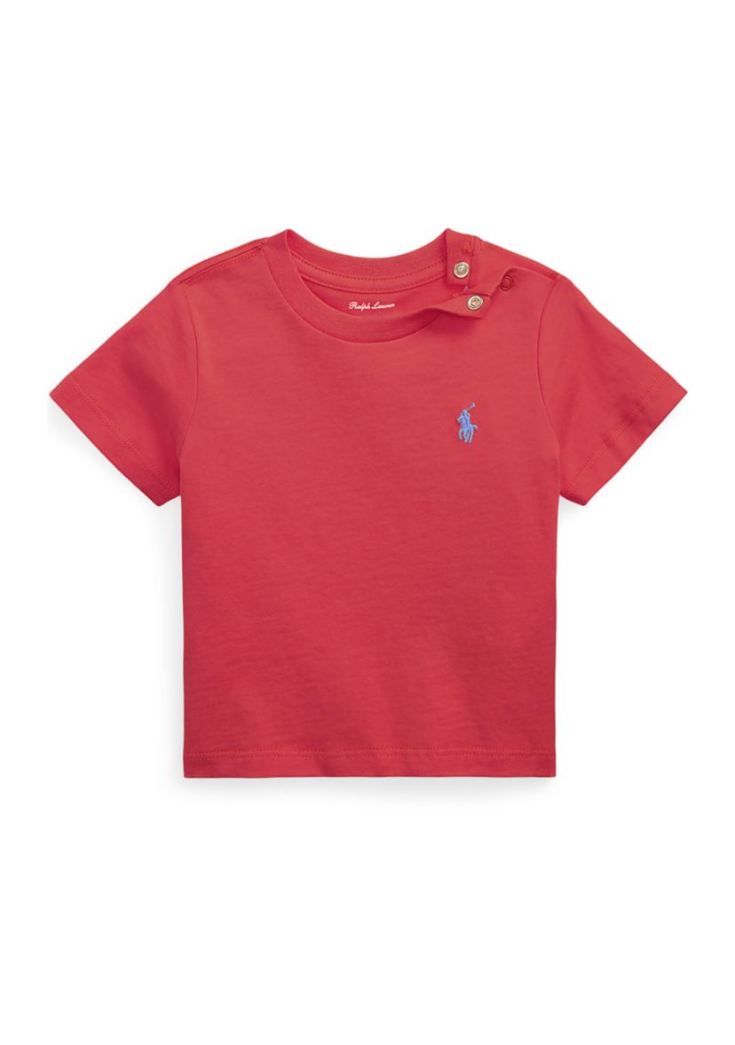Baby Boys Cotton Jersey Crew Neck T-Shirt