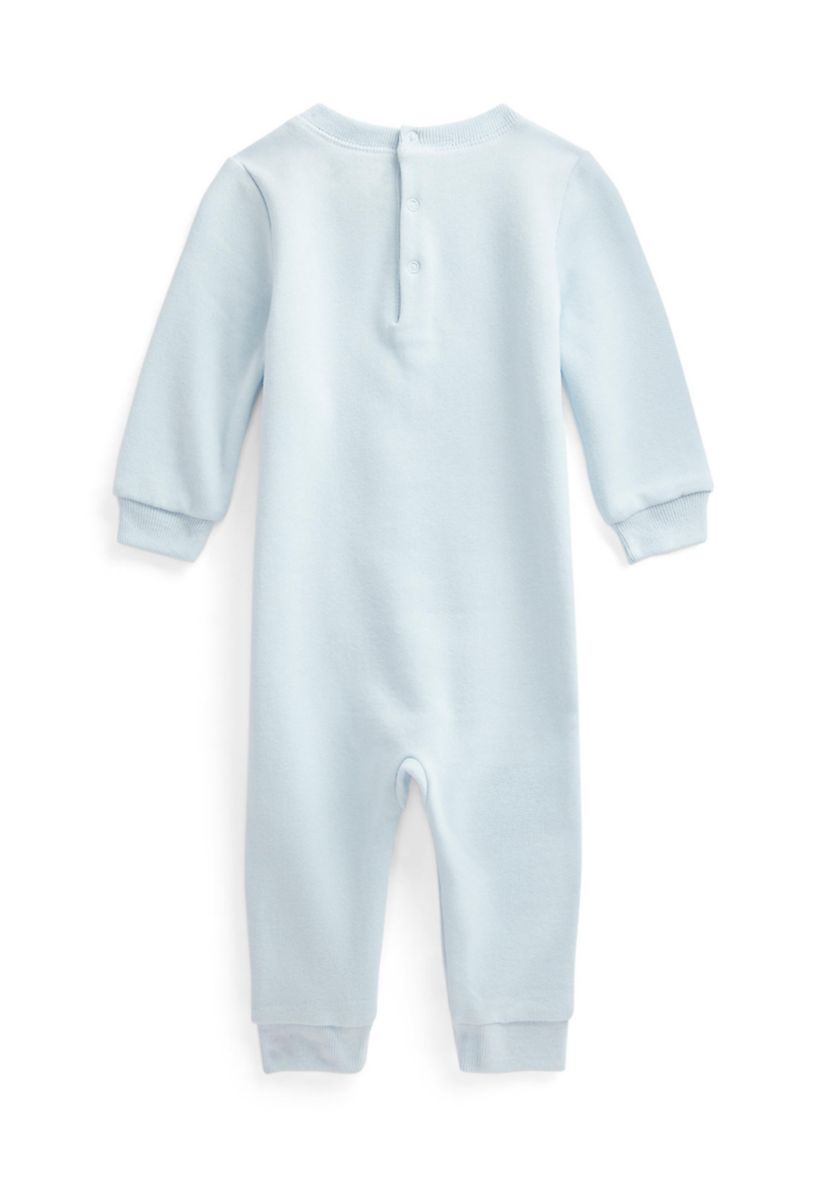 Baby Boys Polo Bear Fleece Coveralls 