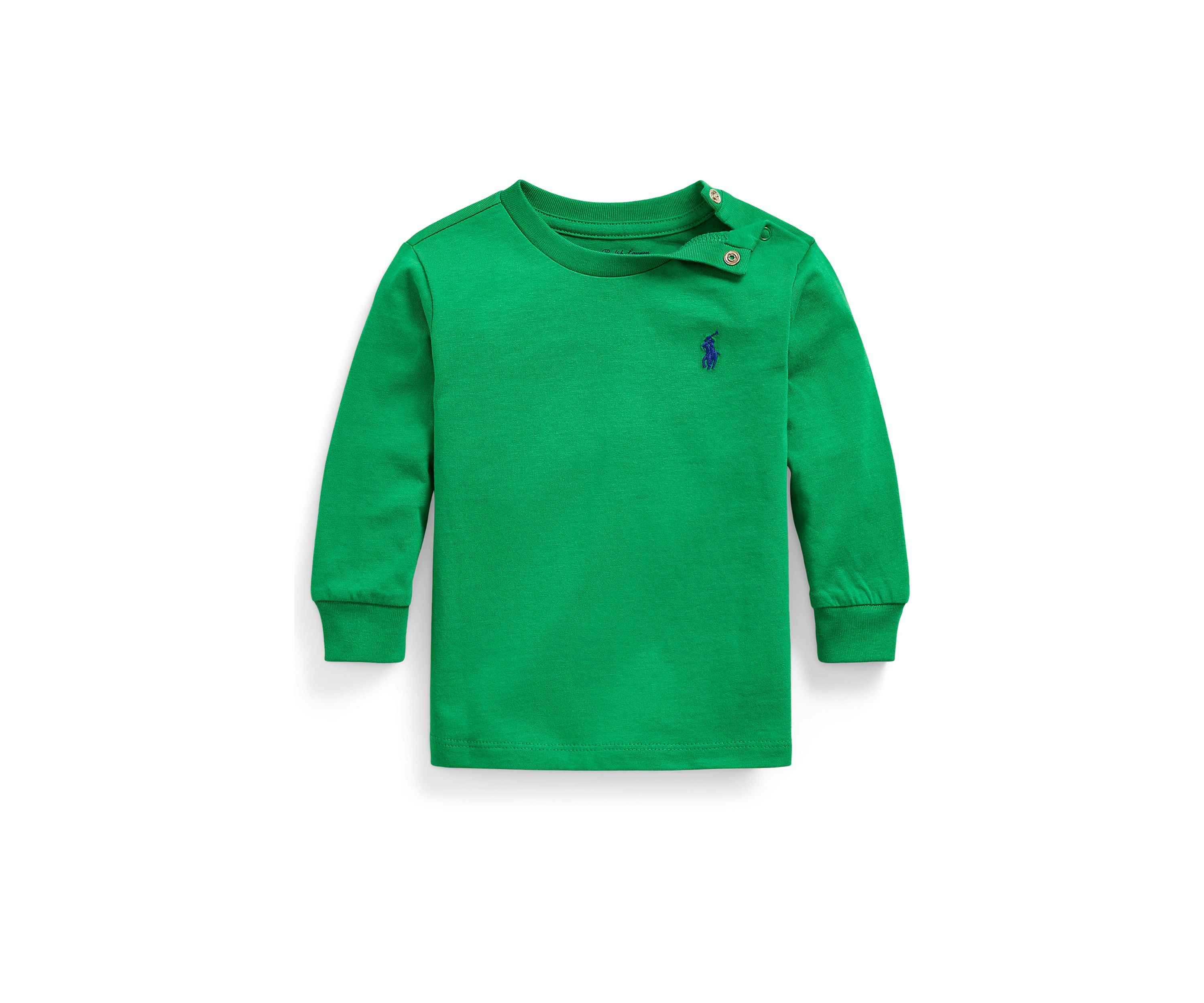 Baby Boys Cotton Jersey Long Sleeve T-Shirt