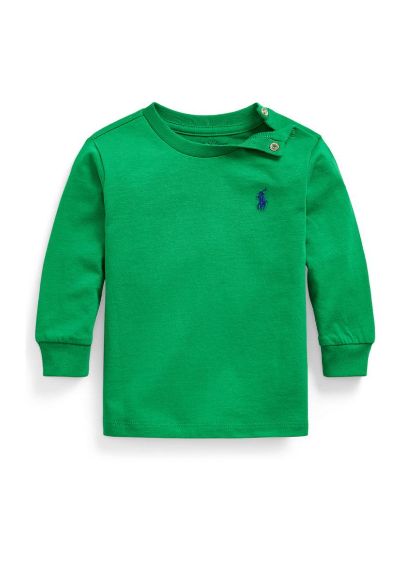 Baby Boys Cotton Jersey Long Sleeve T-Shirt
